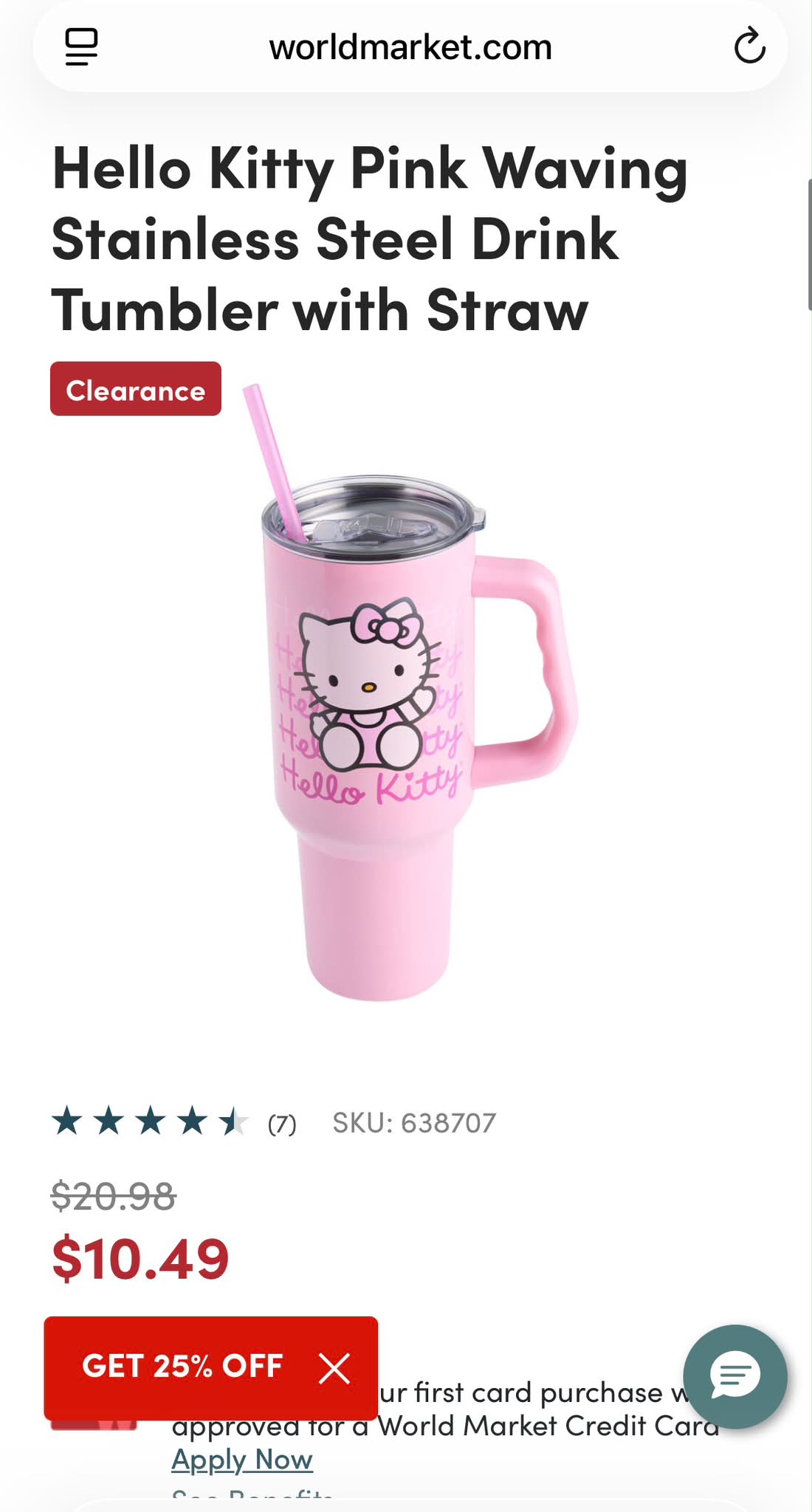 The #HelloKittyCafe 10th Anniversary glass tumbler is here and