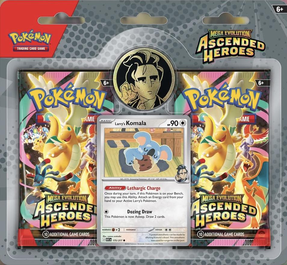 🚨🚀JUST REVEALED: Larry's Komala - Ascended Heroes 🎉 #pokemon