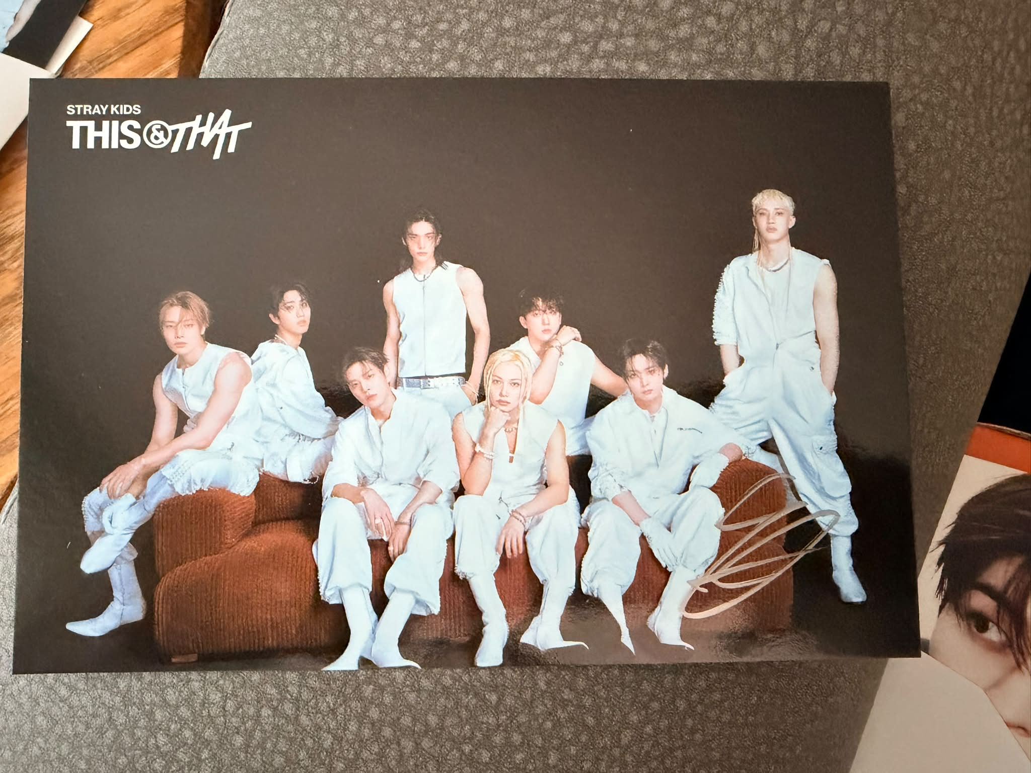 Stray Kids signed card trade: Hyunjin for Felix, IN, or Chan