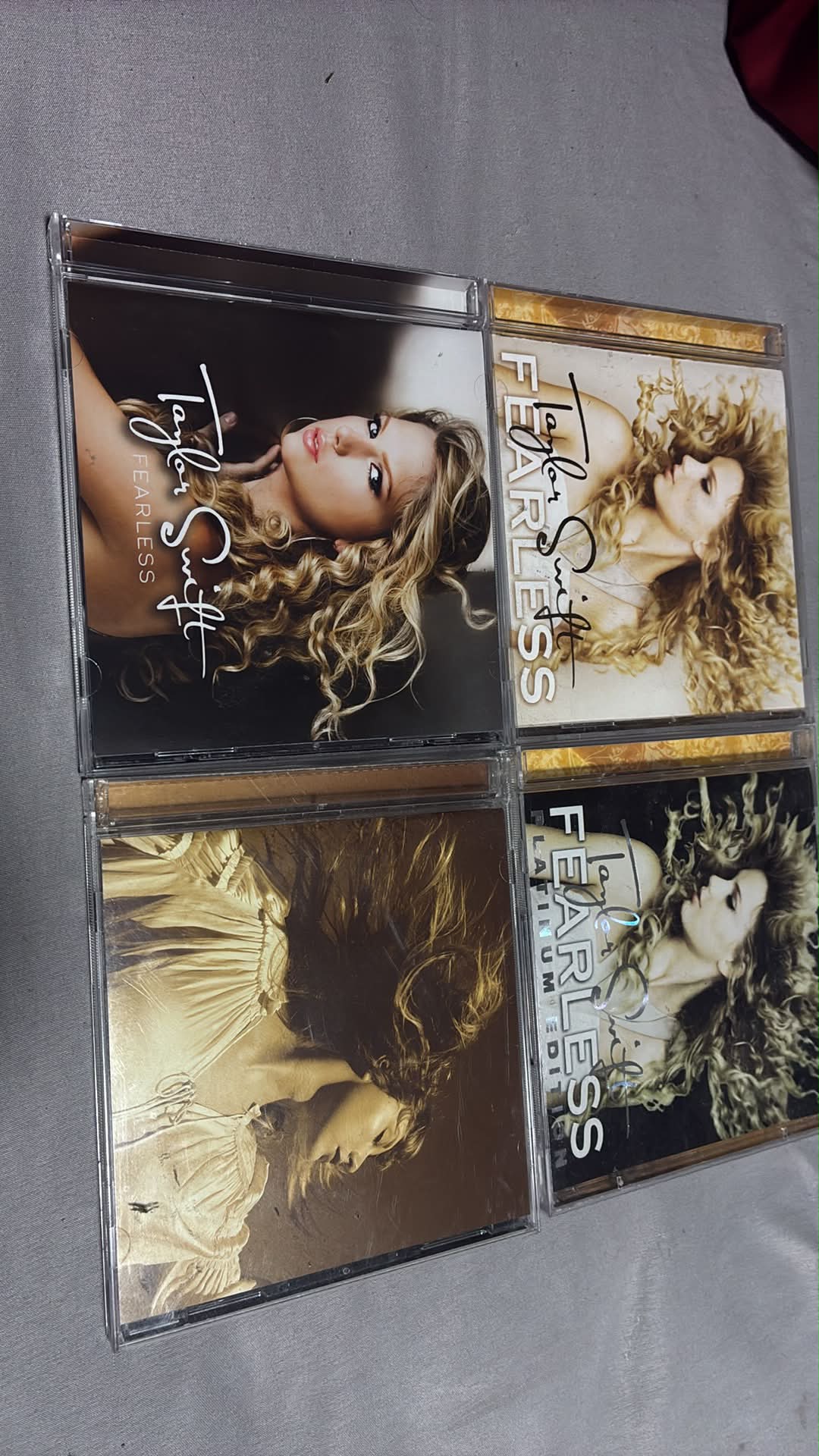 Taylor Swift's Fearless CD collection nearly complete