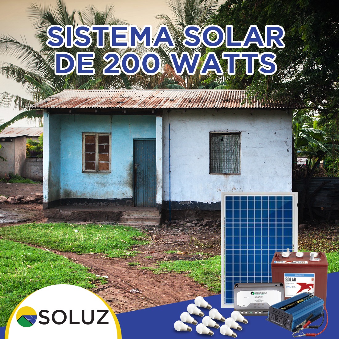 SOLUZ HONDURAS - Sistema solar de 200 watts para... | Facebook