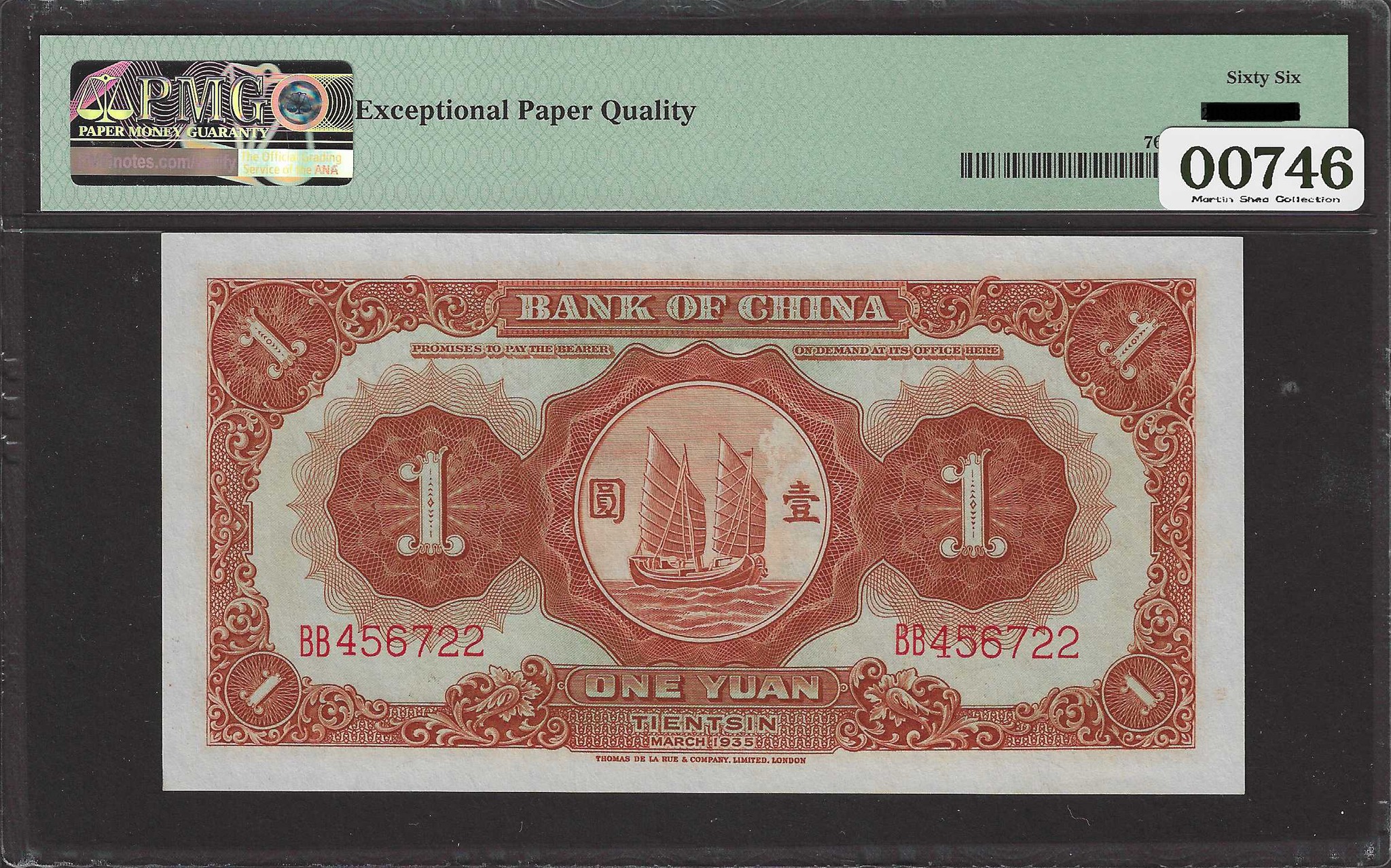 1922 Sino-Scandinavian Bank 1 and 5 yuan notes