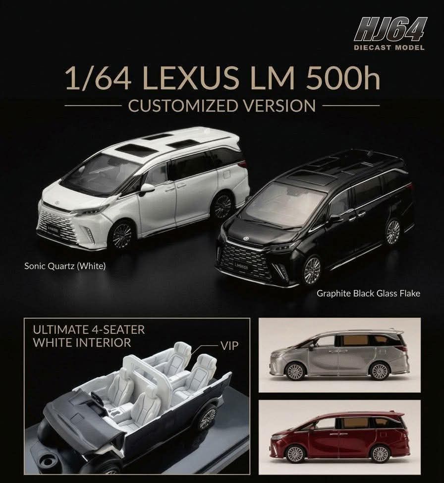Lexus lm 500h diecast car model pre order