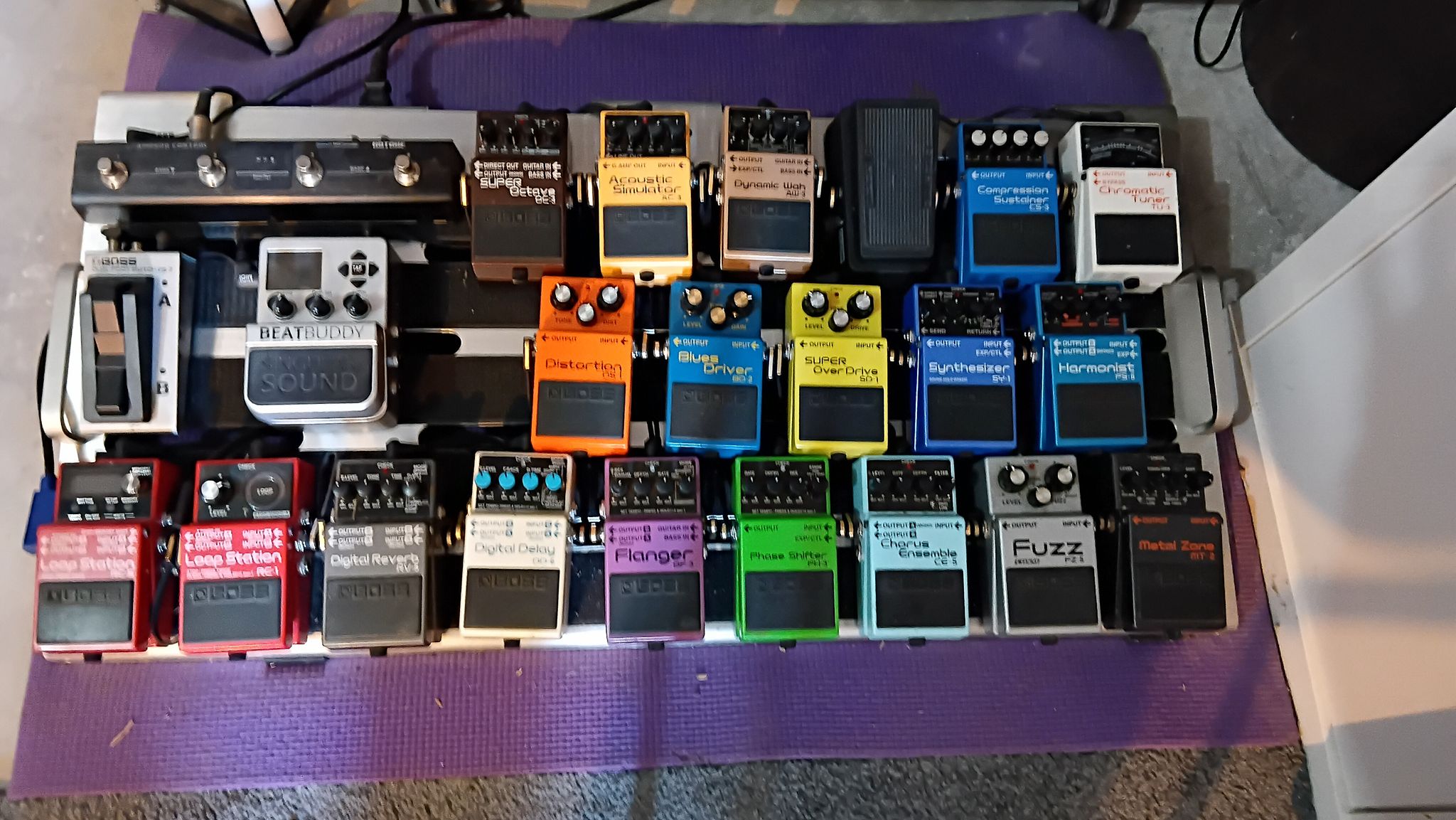 Vintage Boss pedal boxes for pedalboard enthusiasts