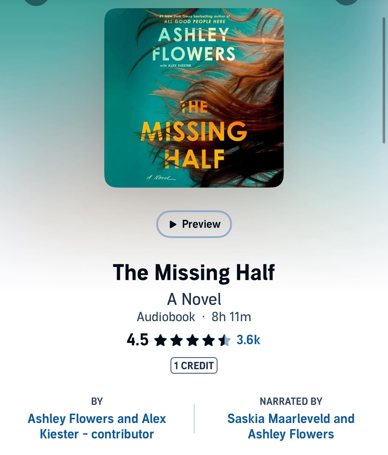 Review of The Missing Half by Ashley Flowers
