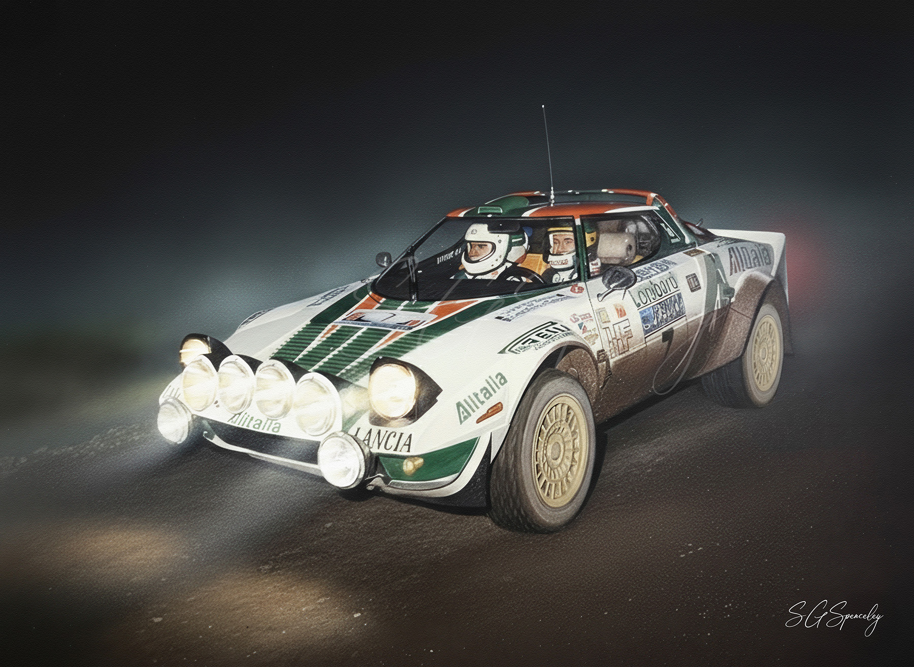 DECALS 1/12 REF 1952 LANCIA STRATOS MUNARI RALLYE MONTE CARLO