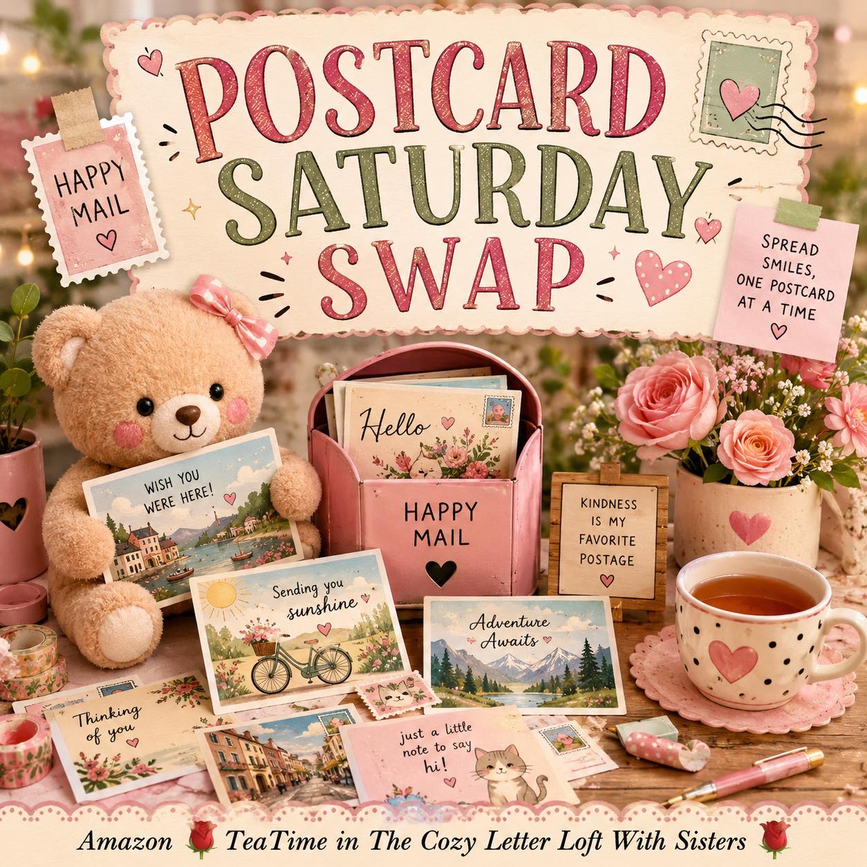 ✨ Postcard Saturday Swap ✨ Happy Saturday, sweet friends 