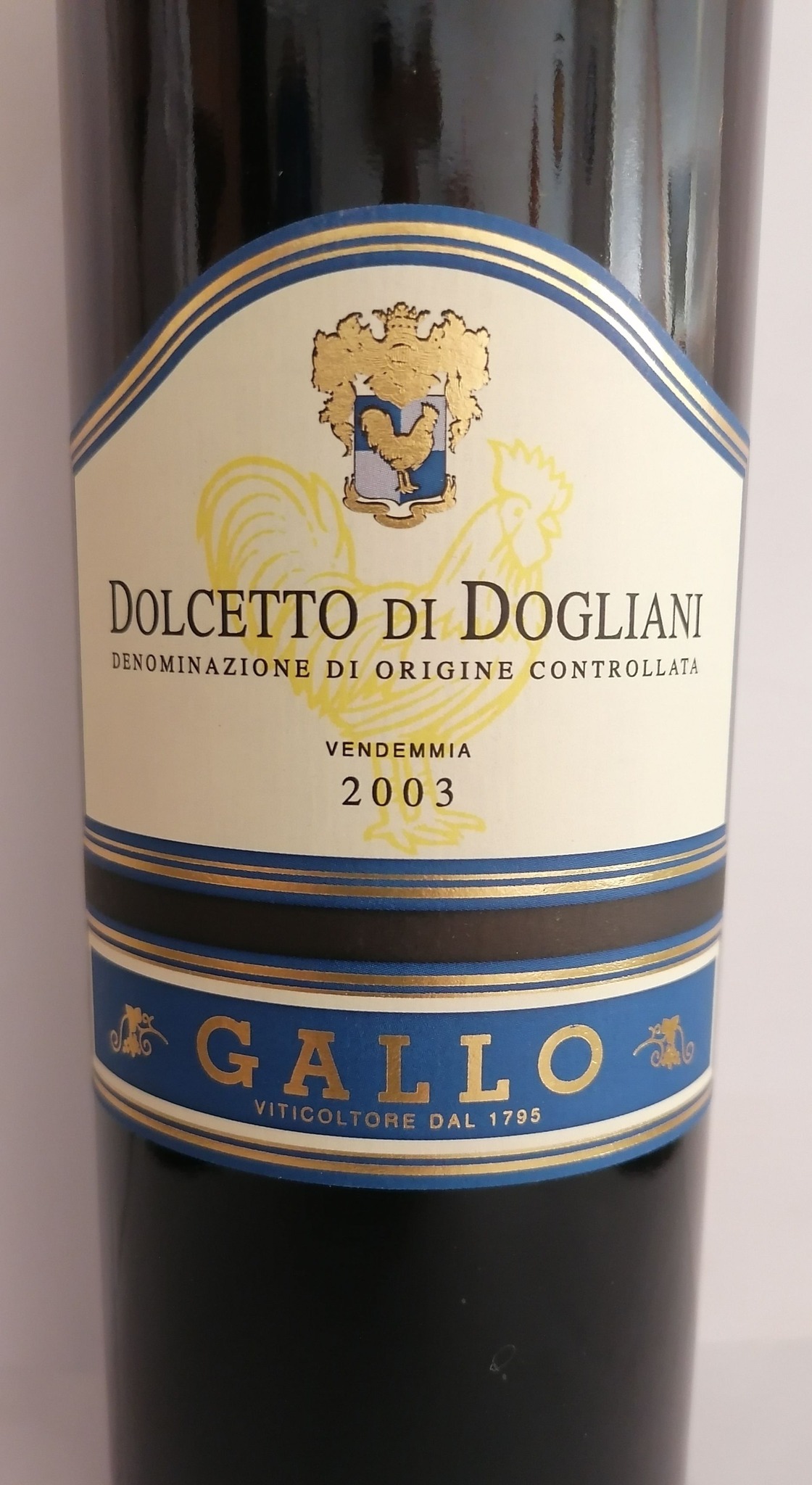 Gallo winery's 2003 Dolcetto di Dogliani still drinkable after 23