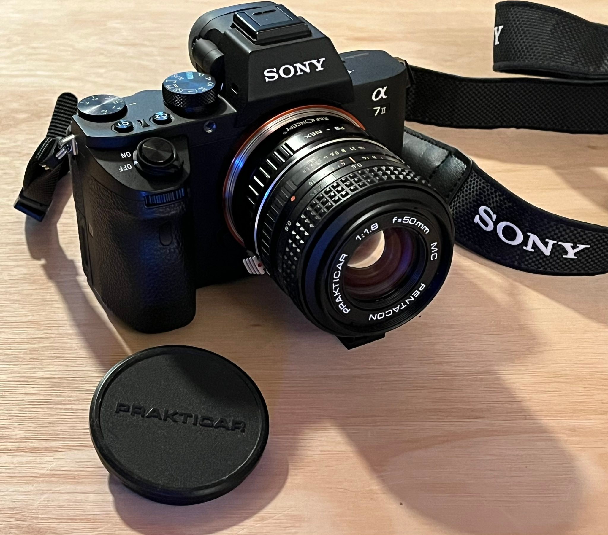 Prakticar 50mm f1.8 lens on Sony A7ii