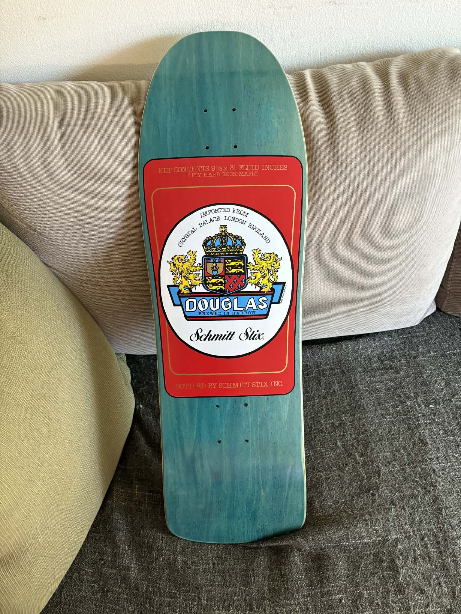 1988年オリジナル Schmitt Stix スティーブダグラス デッキ Restored 1988 Schmitt Stix Steve Douglas skateboard