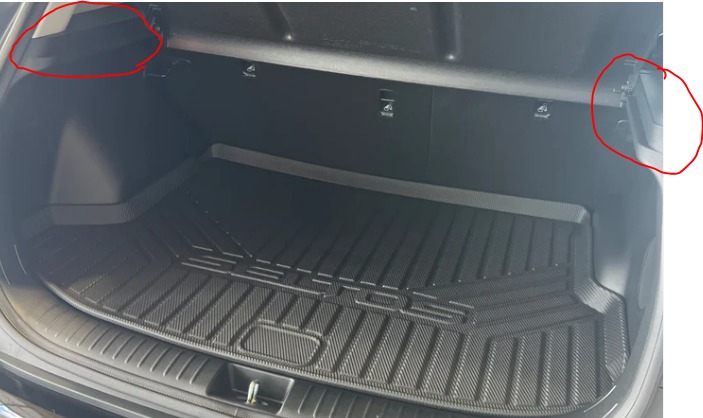 Black Rubber Cargo Mat / Trunk Floor Tray – Fits Kia Seltos 2020-2023