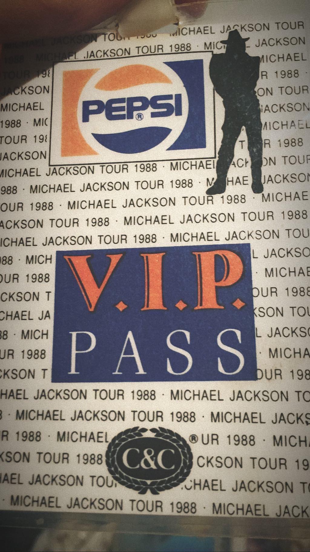 MJ fan Andy Vega recently shared his Bad Tour memorabilia