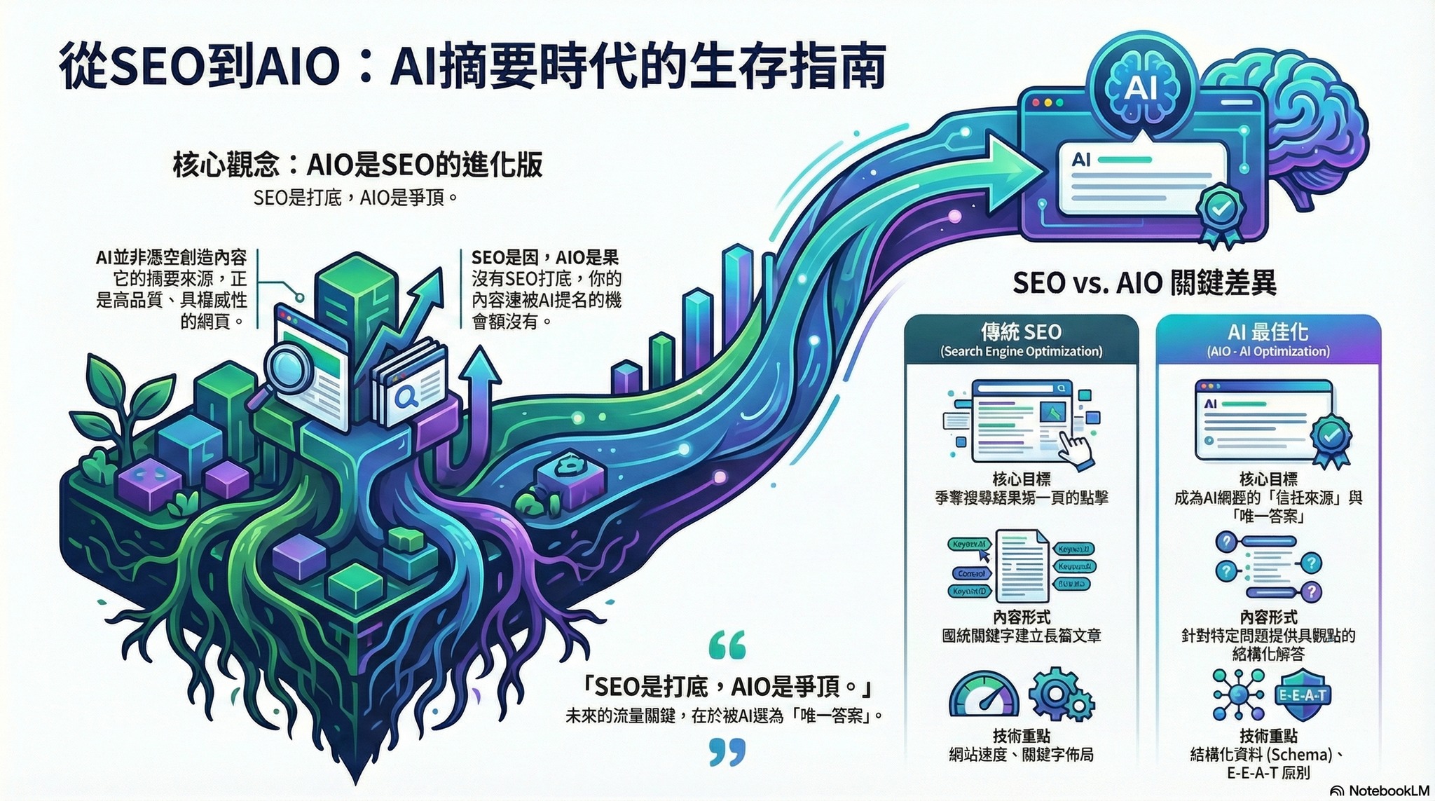 JS - 【別被誤導了！有了 AI 摘要，SEO 非但沒死，反而變成了更高級的競爭。】 「有了 AI 摘要，大家直接看答案，誰還要點進網站？那 ...