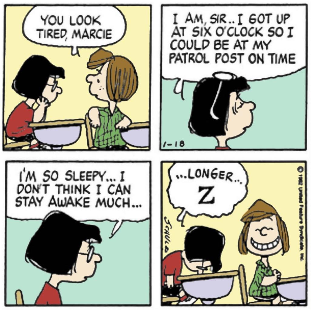Marcie's first appearance in the peanuts comic strips debut in