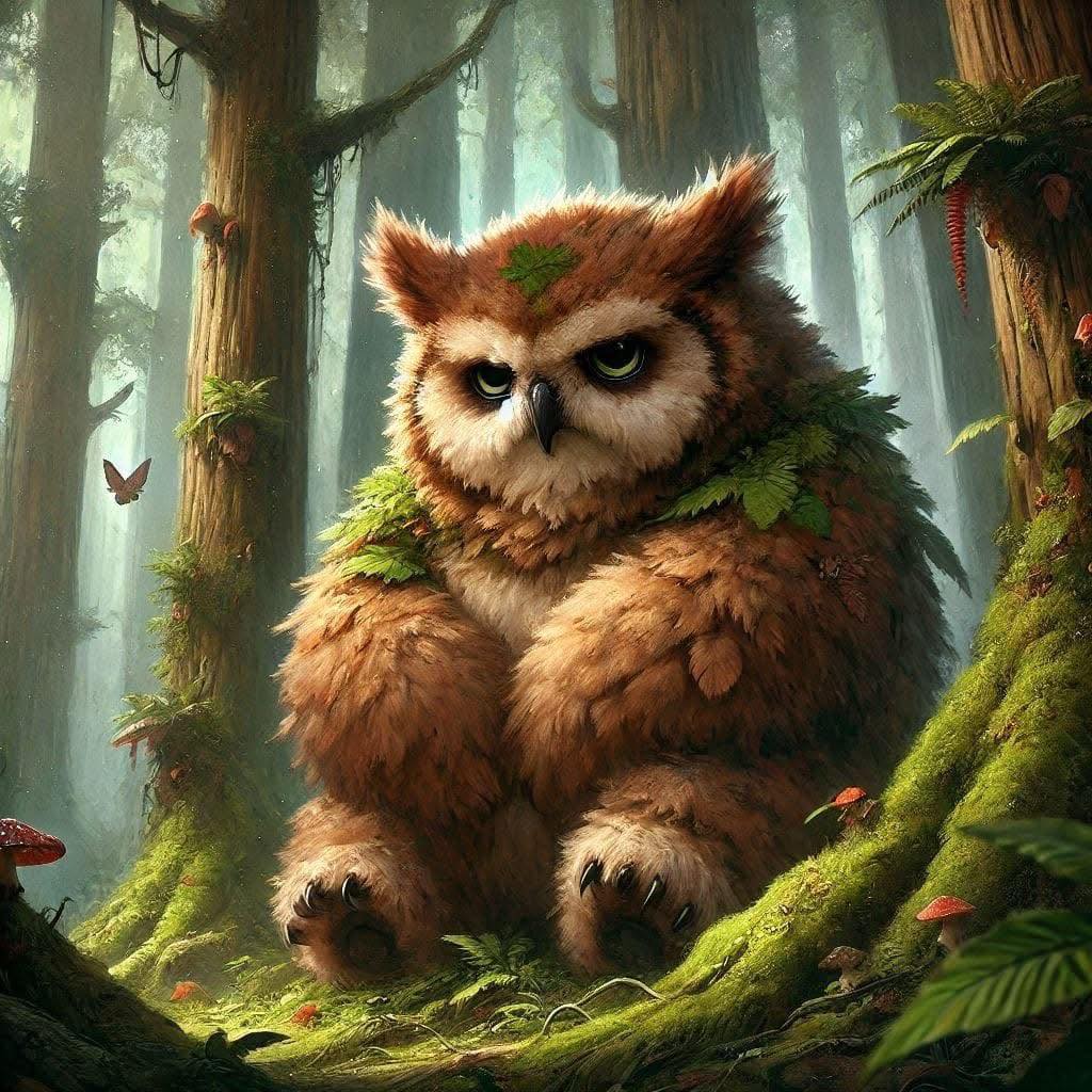 Owlbear: a feared magical wilderness predator