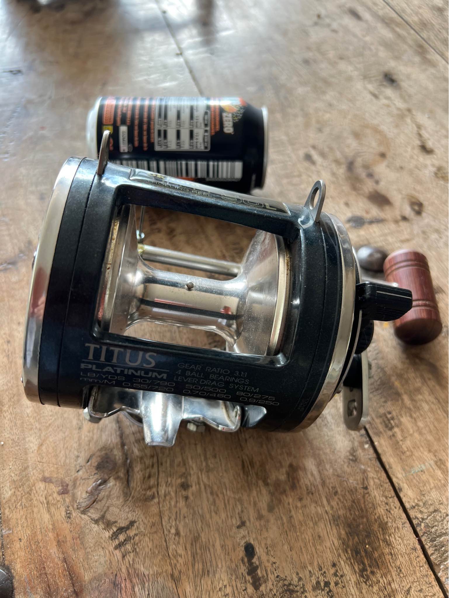 Okuma Titus Platinum Ultima trolling fishing reel model TPLD 90L