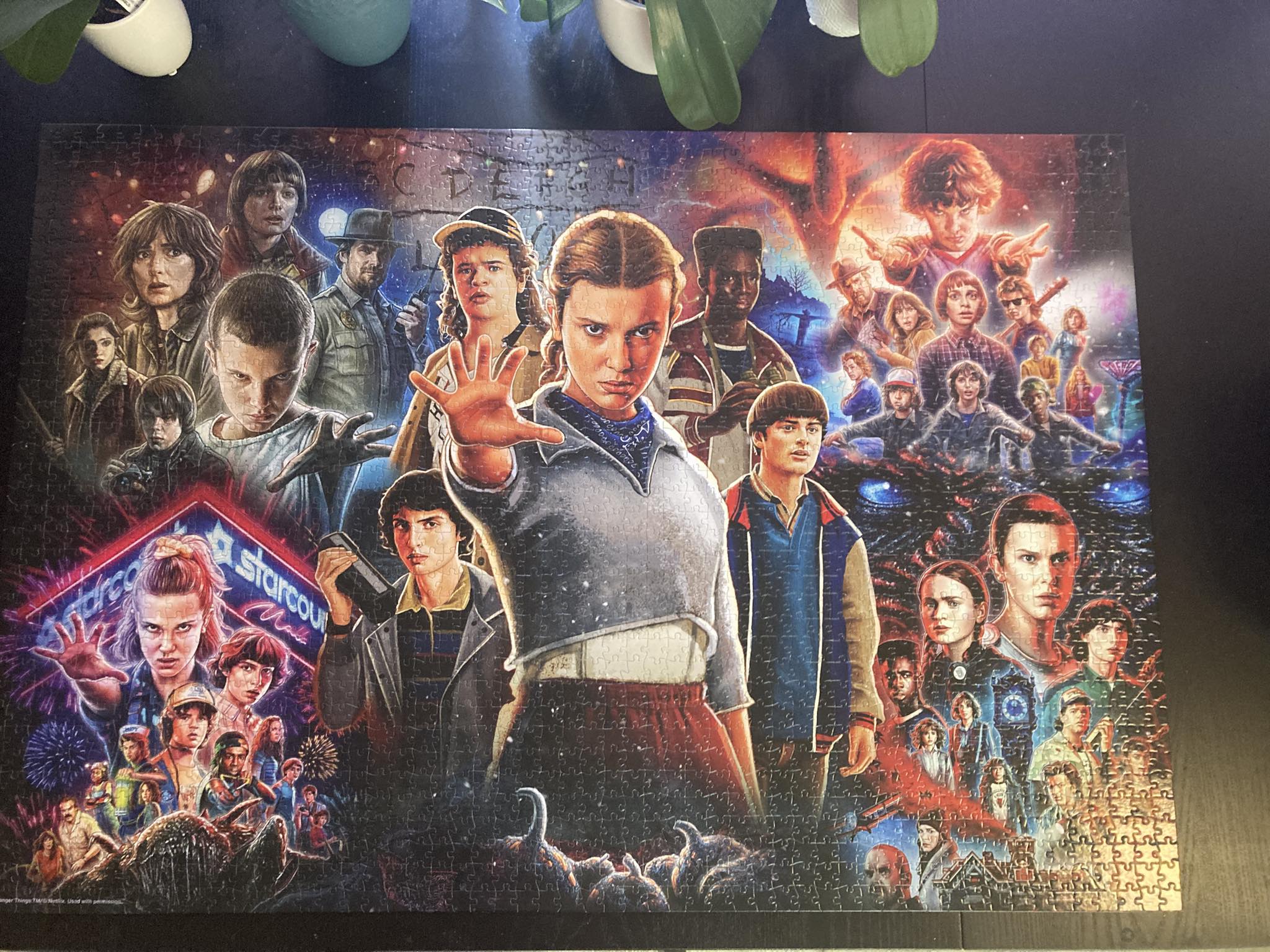 Completed Buffalo Games Stranger Things 2000-piece puzzle