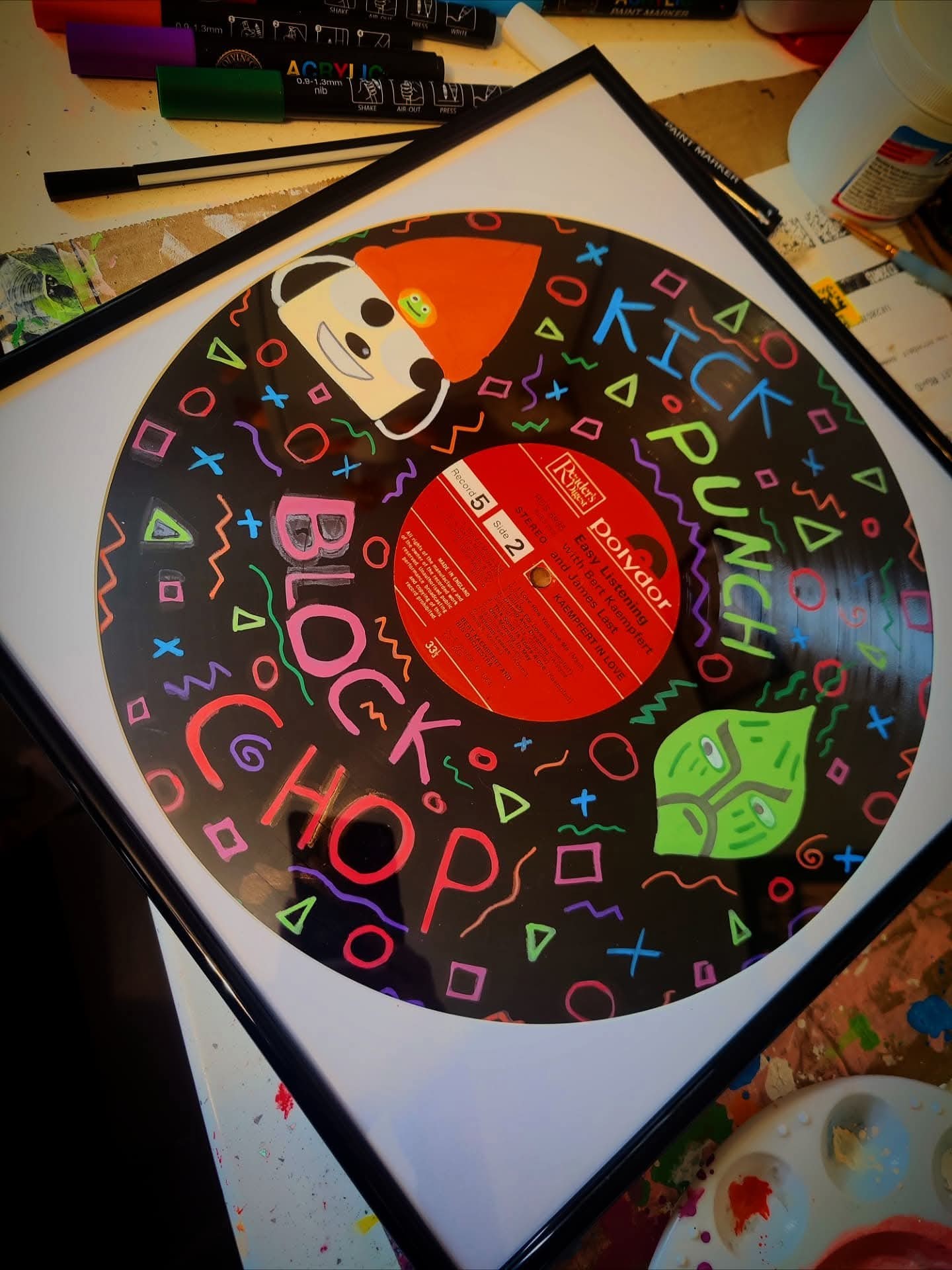 I really wanted to make a Parappa The Rapper vinyl as it's one of