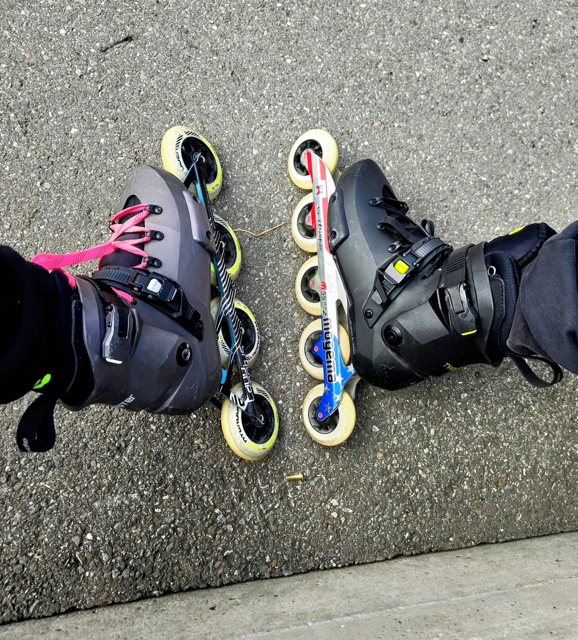 Twister edge boot with nomad liner for inline downhill