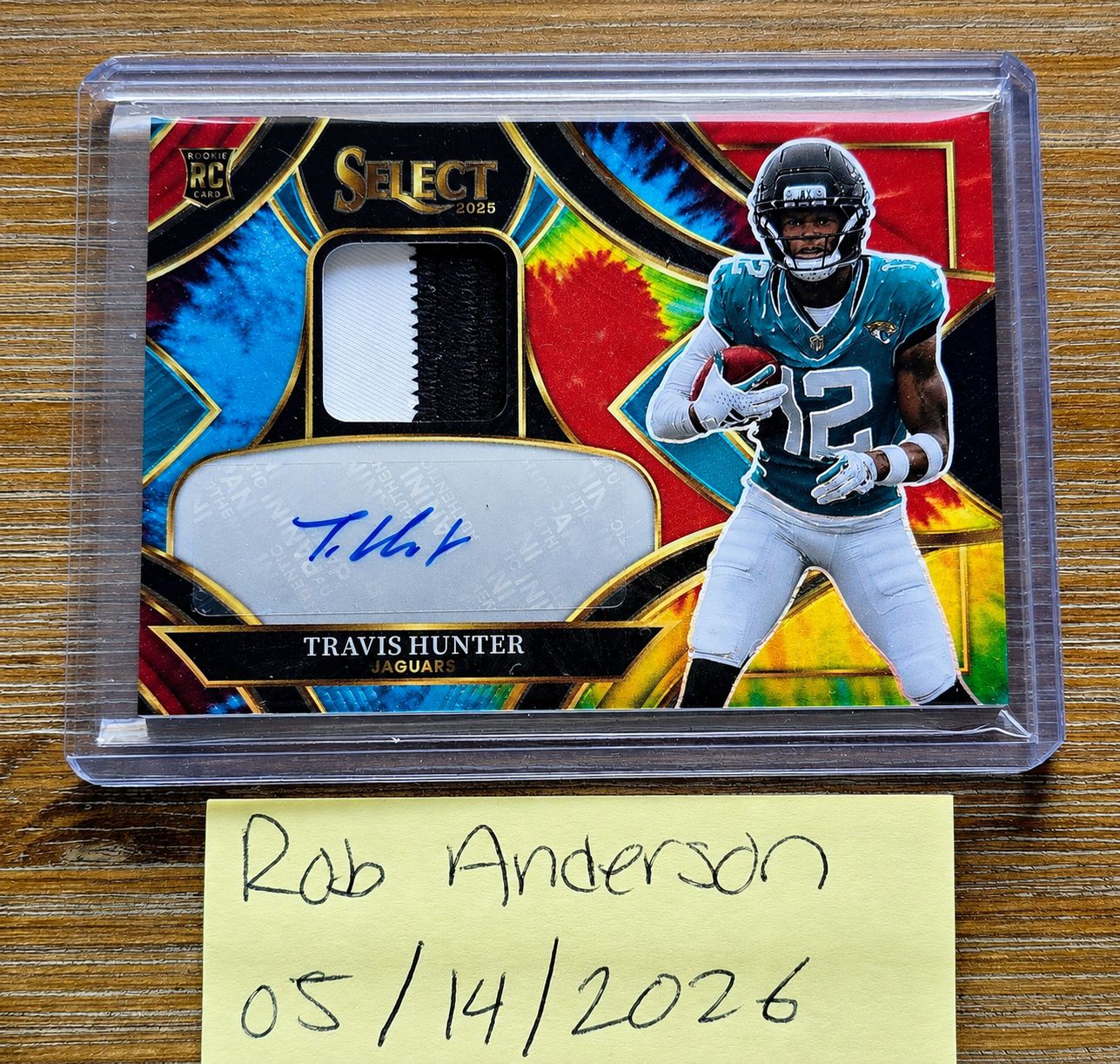 Filled! ? Travis Hunter Tie-dye Rpa /25 Auto Patch Rc 