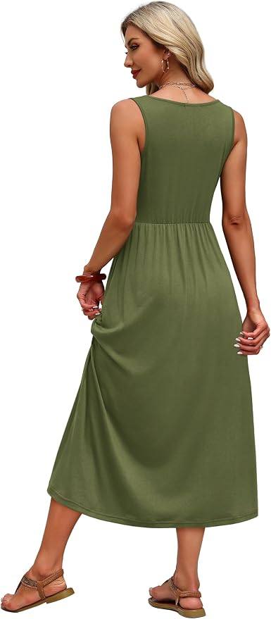 midi casual amazon ladies dresses low price $9.99 (regularly $24.99) on Amazon!!! OFEEFAN Summer for Women Dress V Neck with Pockets! [https://joylink.io/amazon /fbkygy4](https://joylink.io/amazon/fbkygy4) #ad summer dresses Club Moda Women's Short Classic European Style Carving Dressing Table Color:Onyx