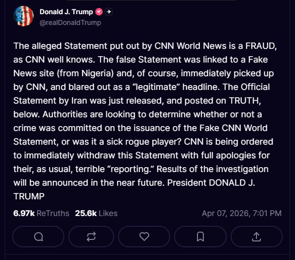We are aware of a fabricated message circulating online that is