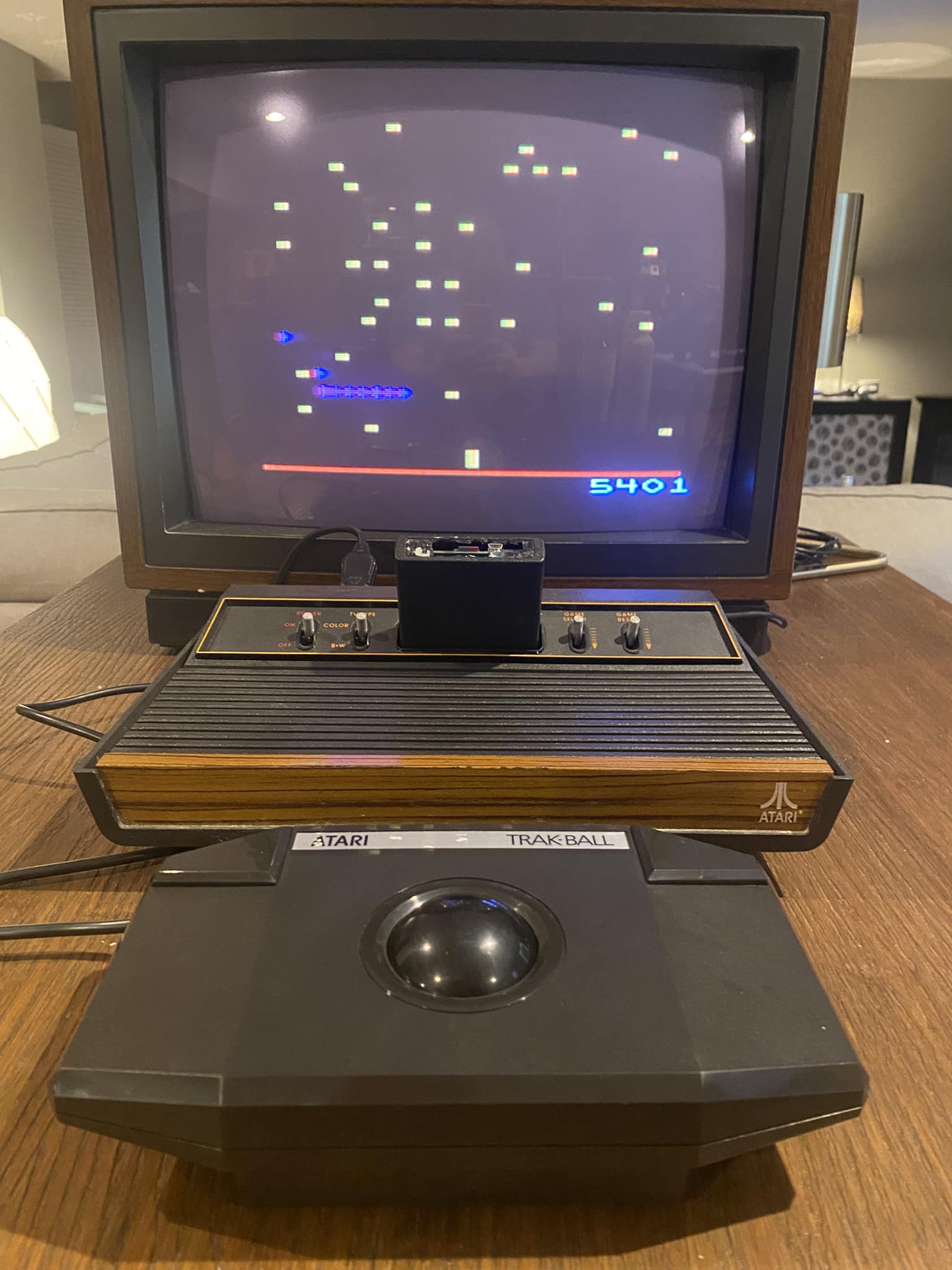 Jeu Atari 2600 Centipede - Version PAL Avec Notice, étiquettes Usées, état Correct