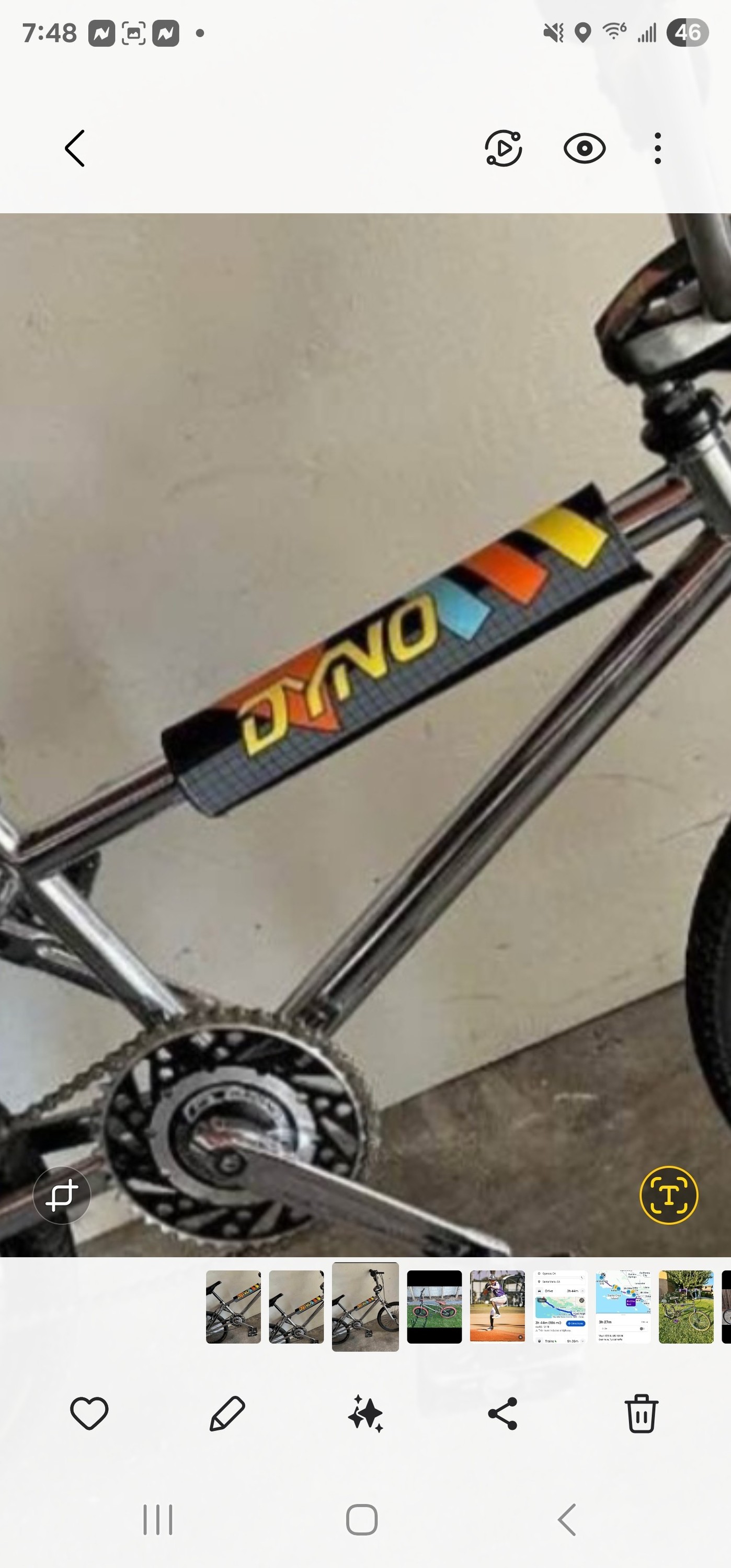 Impugnature Bici BMX A'ME Old School - ROTONDE Color VIOLA - Fatte In USA