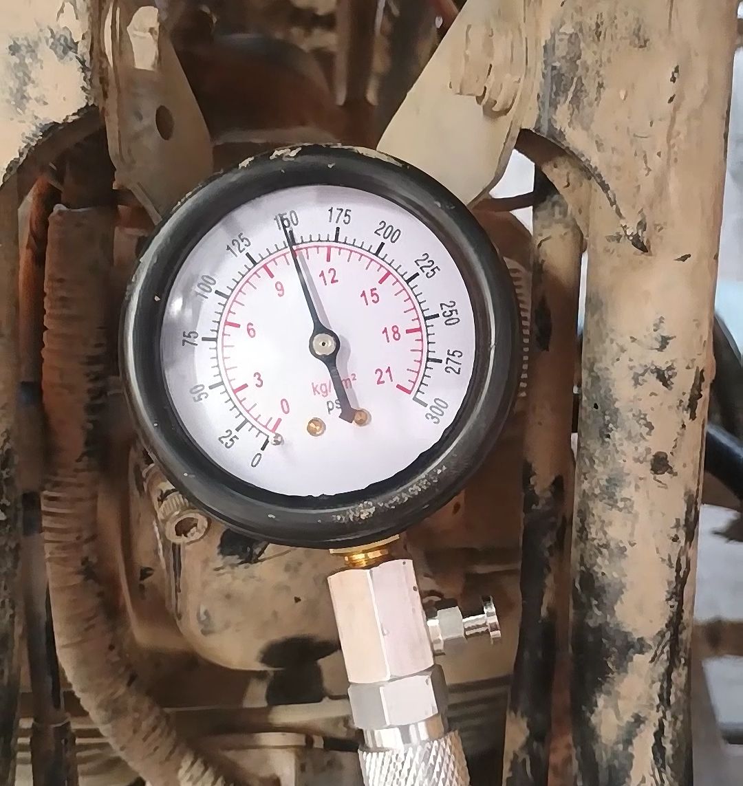 When I rebuilt it 6 years ago the compression was 130psi. I just