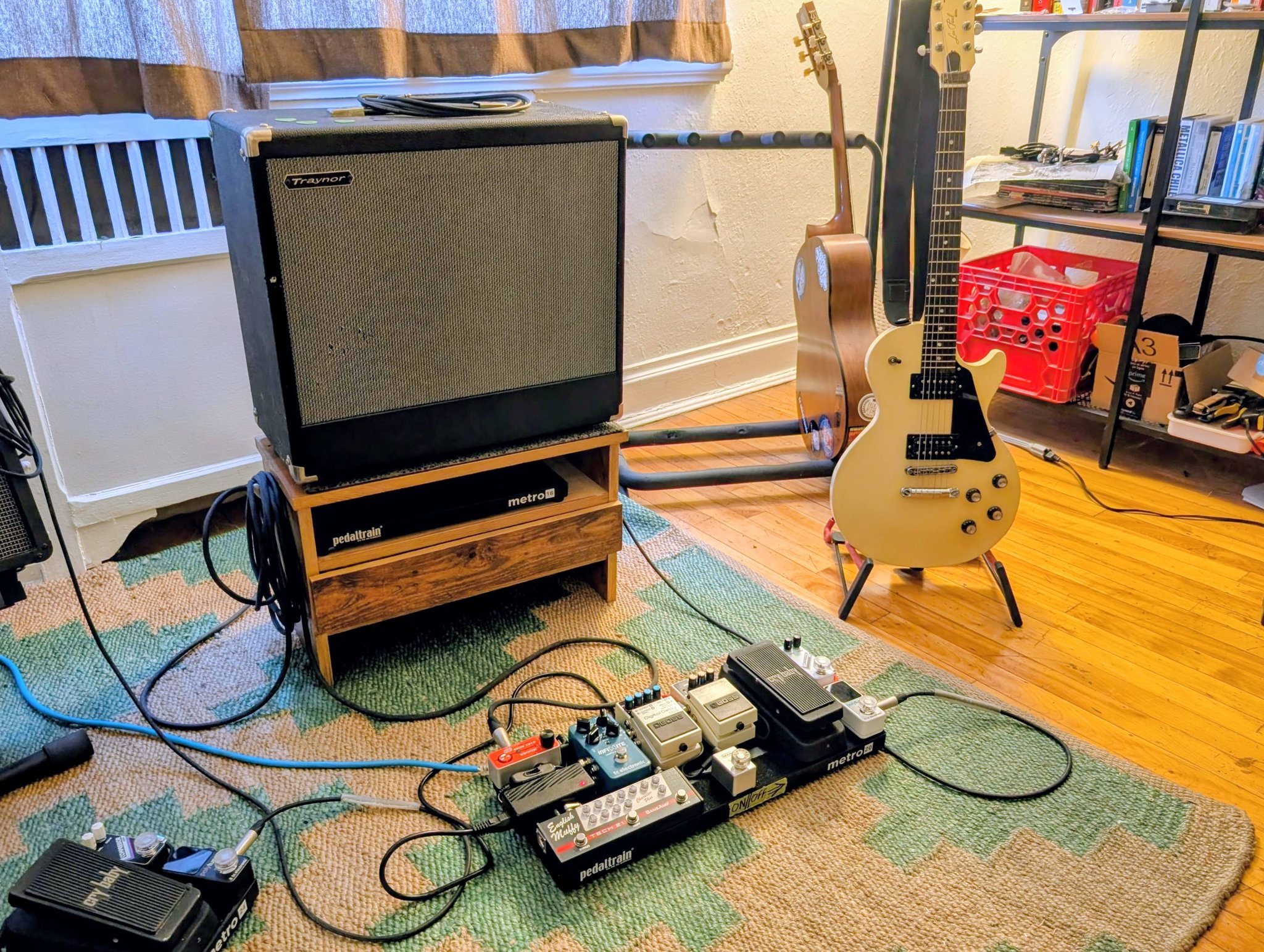 Shoegaze pedalboard setup with Tech 21 SansAmp