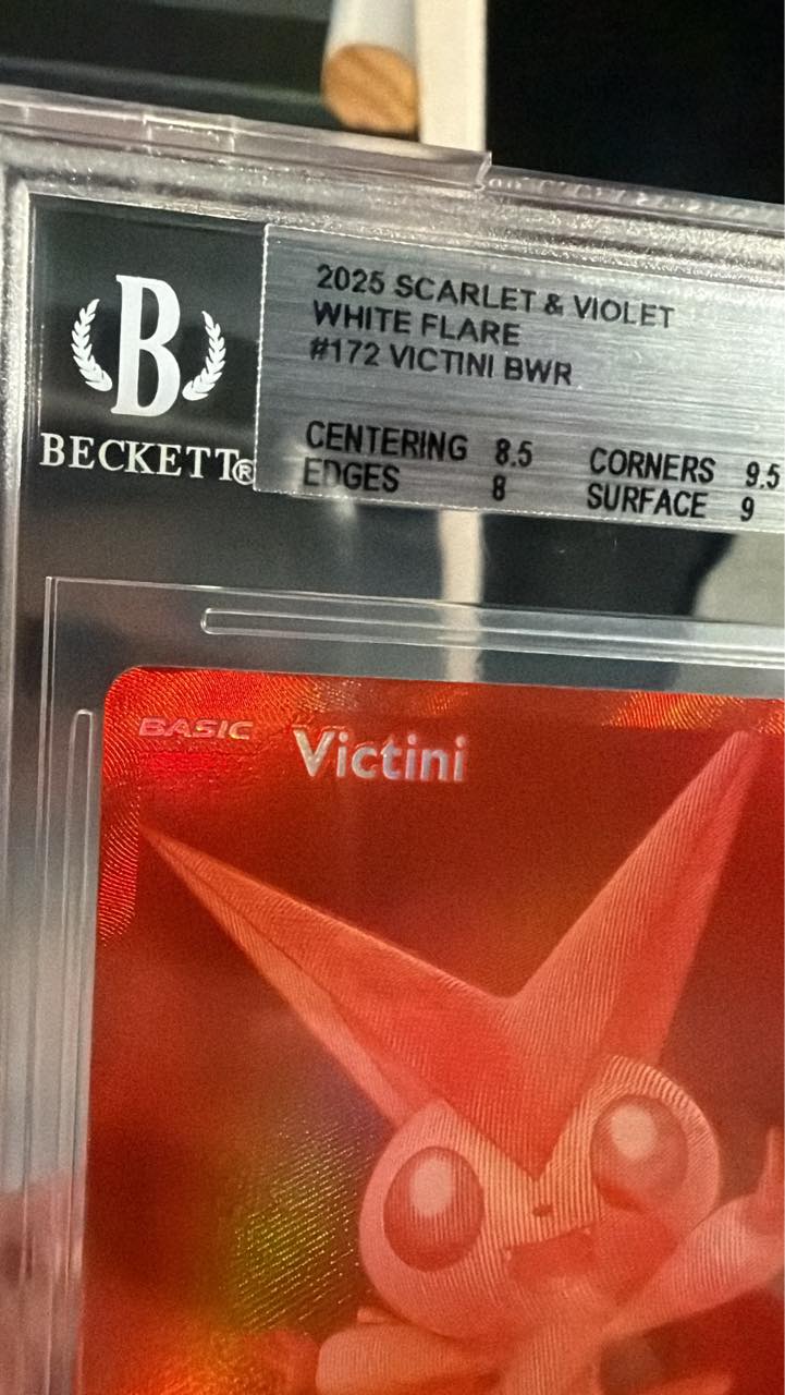 beckett card grading pokemon Graded: #06 Charizard Topps Chrome (2000) 9.5  Double Infinity Gaming Beckett grading damage experience with