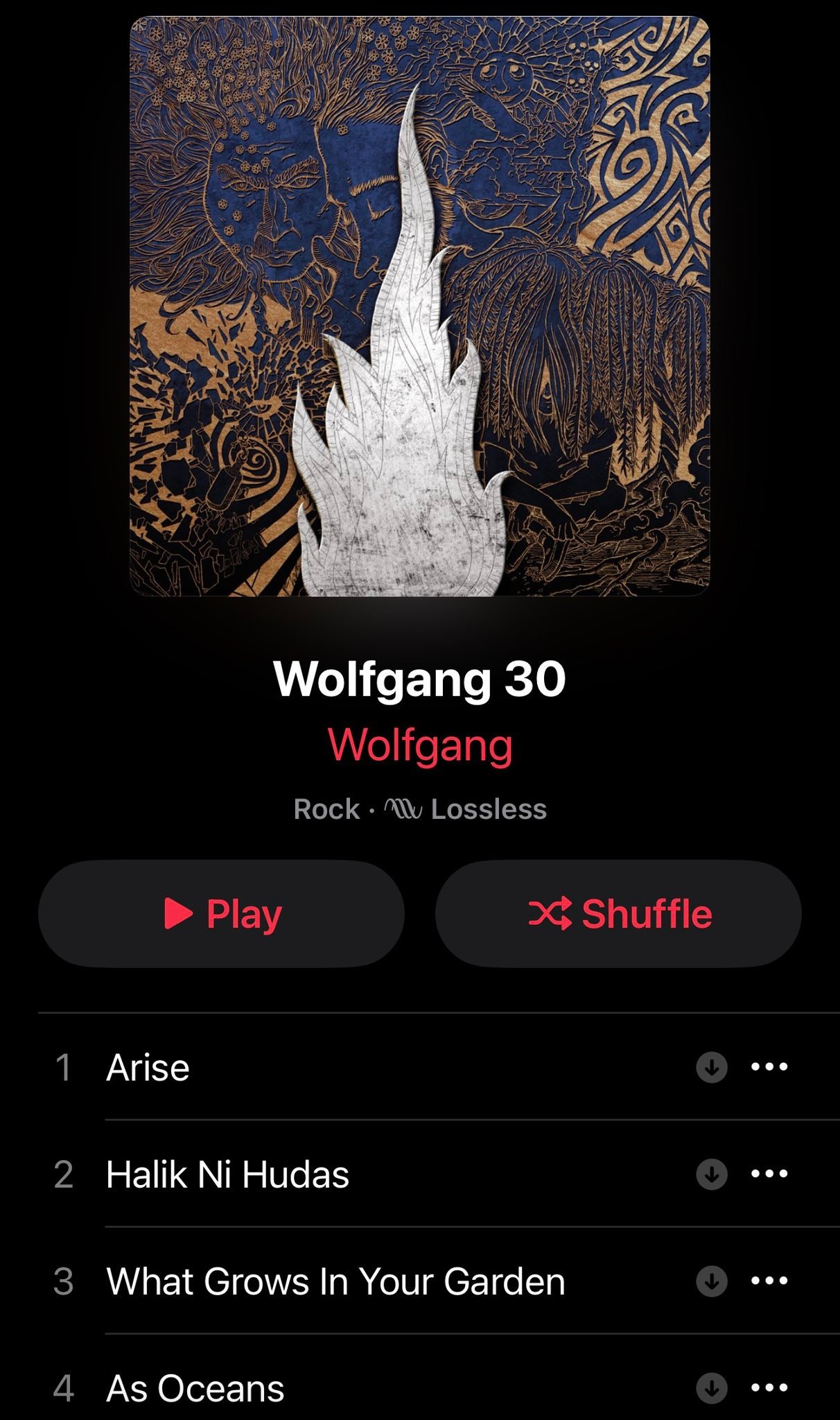 WOLFGANG 30 (re-recorded debut album) is now streaming on all 