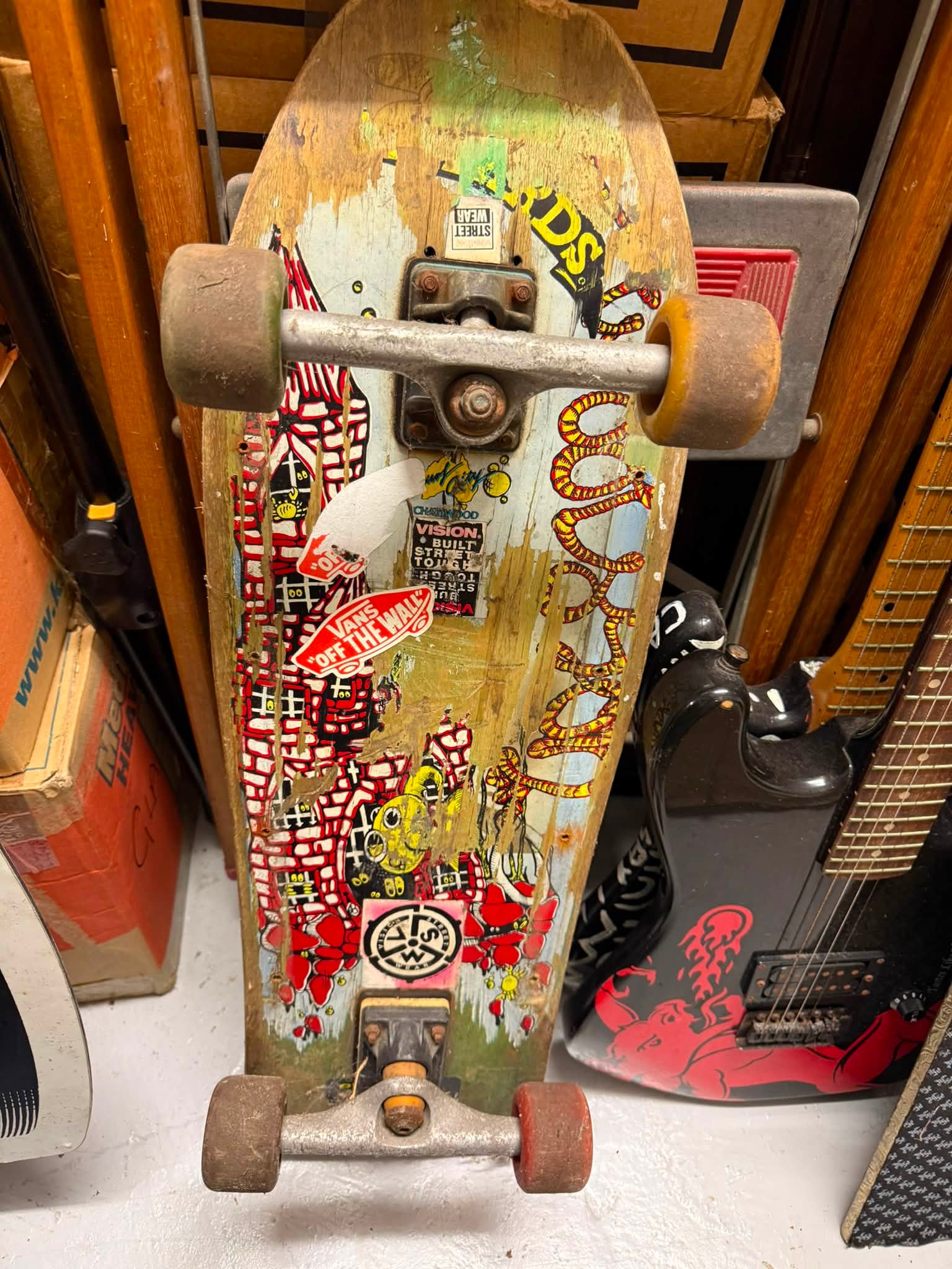 1988年オリジナル Schmitt Stix スティーブダグラス デッキ Restored 1988 Schmitt Stix Steve Douglas skateboard
