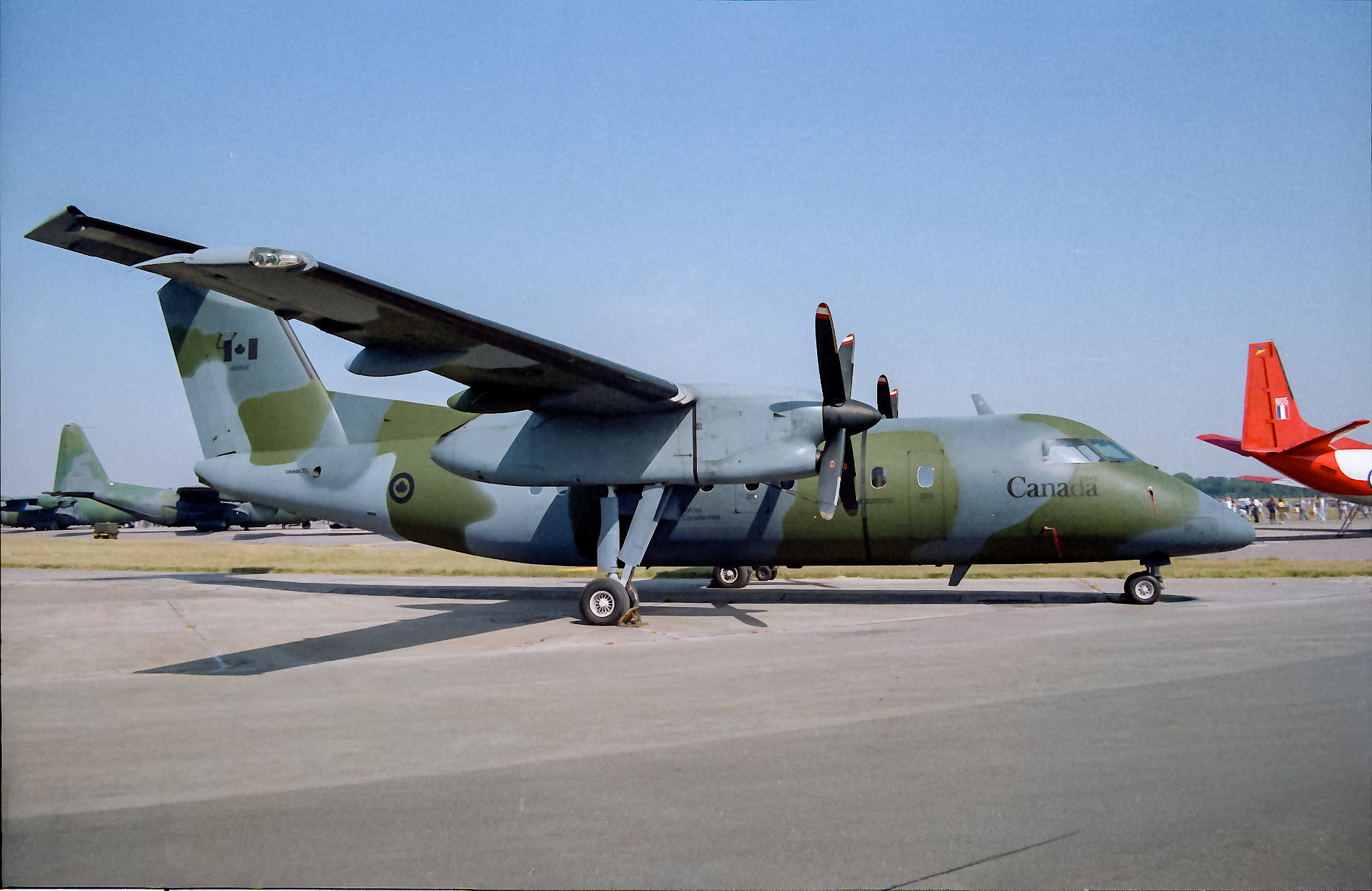 Canadian Armed Forces DHC CC-142 Dash 8 at RAF Fairford in 1989