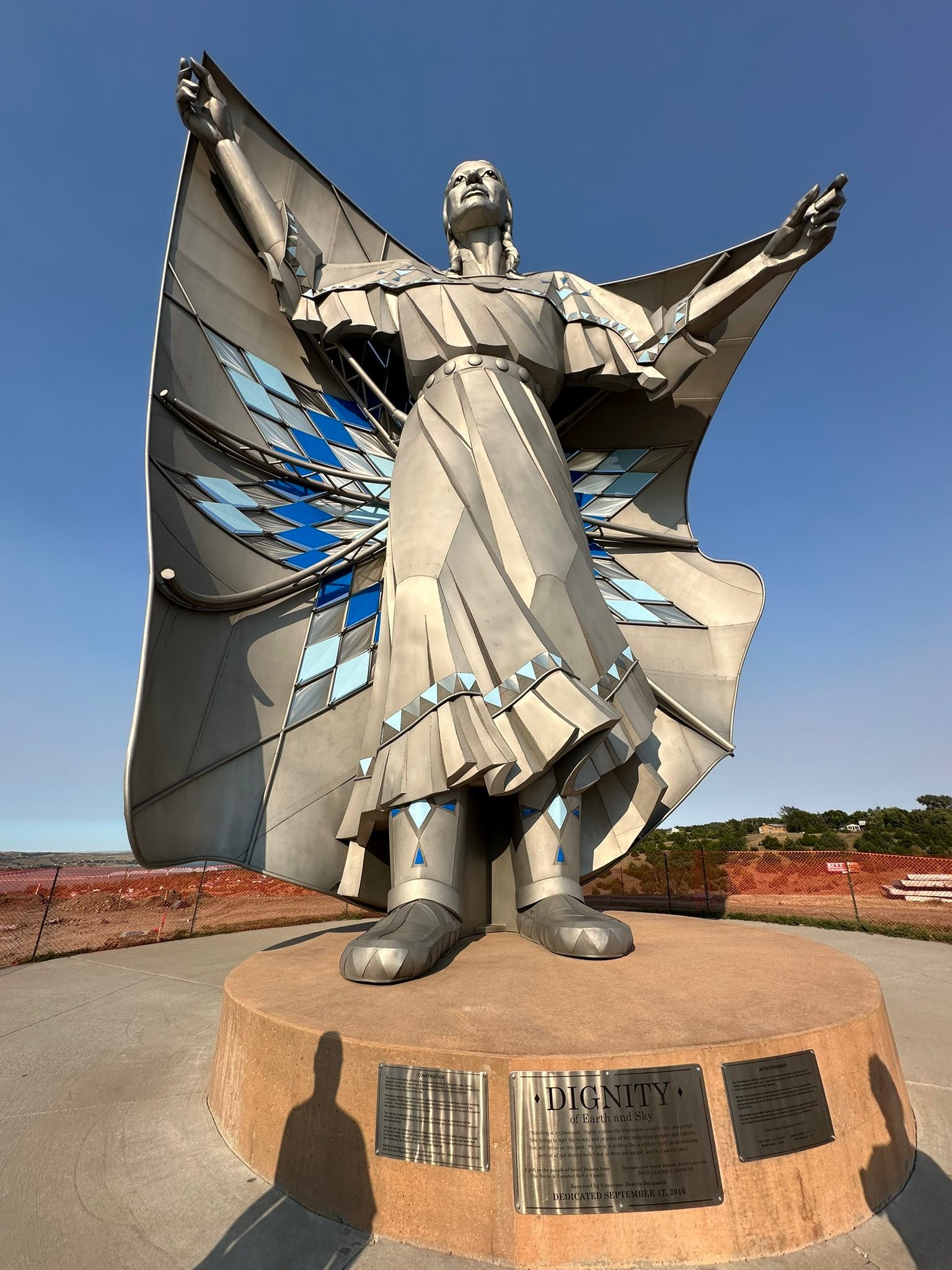 Dignity of Earth & Sky statue in Chamberlain, SD