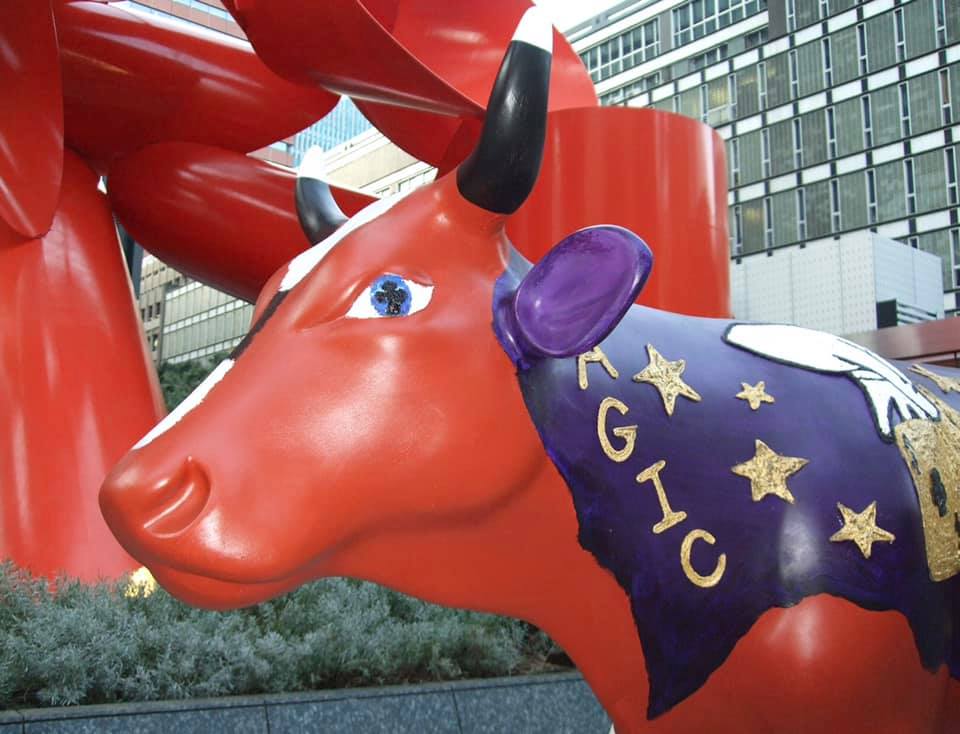 Something different. Yes . . . I painted a cow in 2011 for the