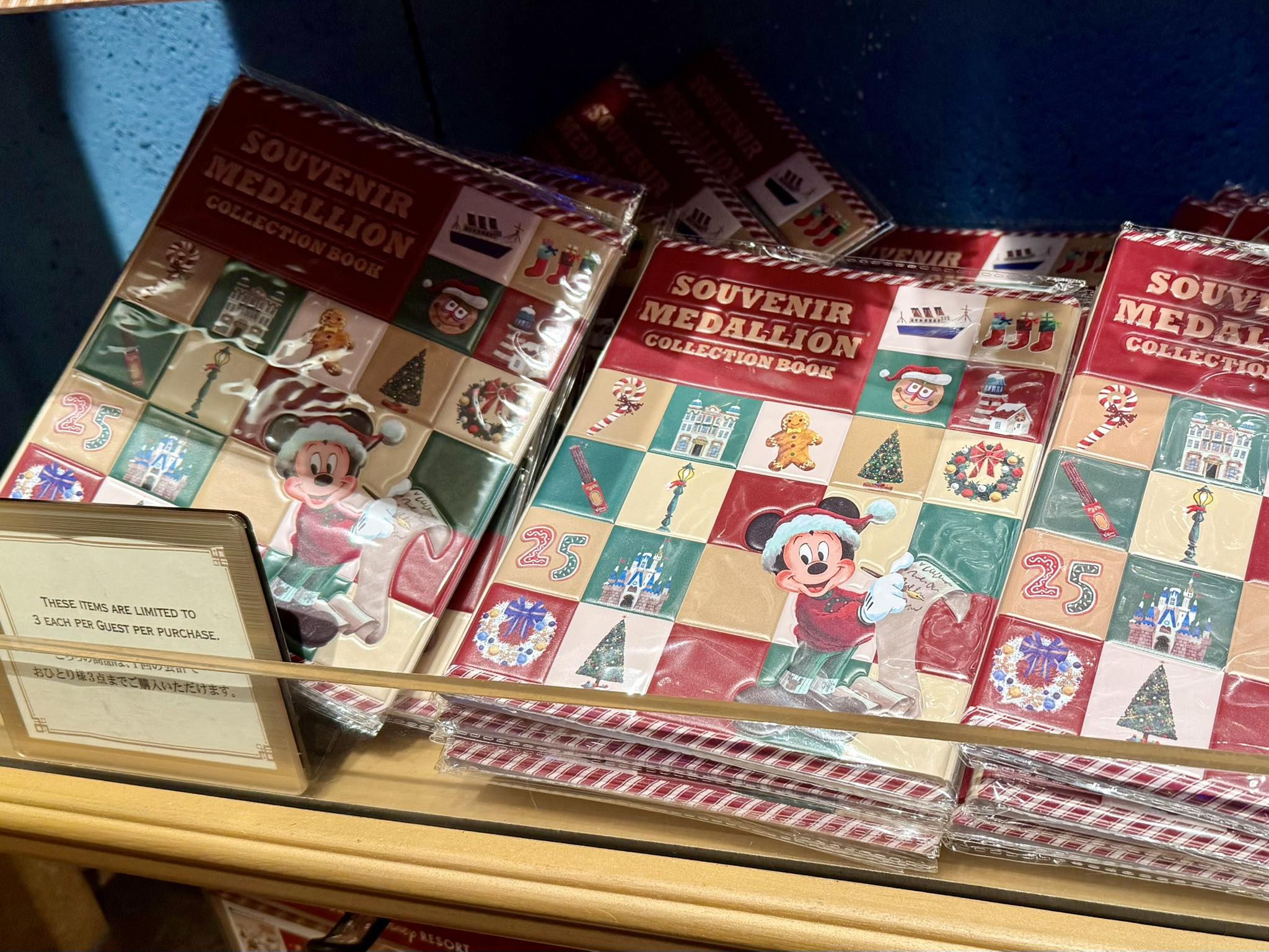 DisneySea Christmas souvenir medallion collection book
