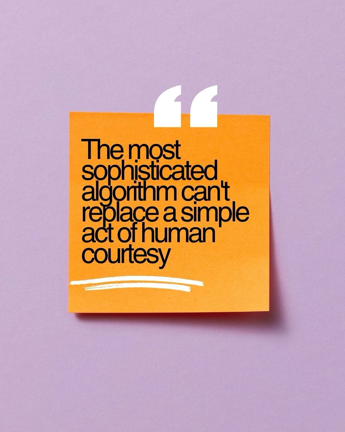 Opher - The most sophisticated algorithm can’t replace a simple act of ...