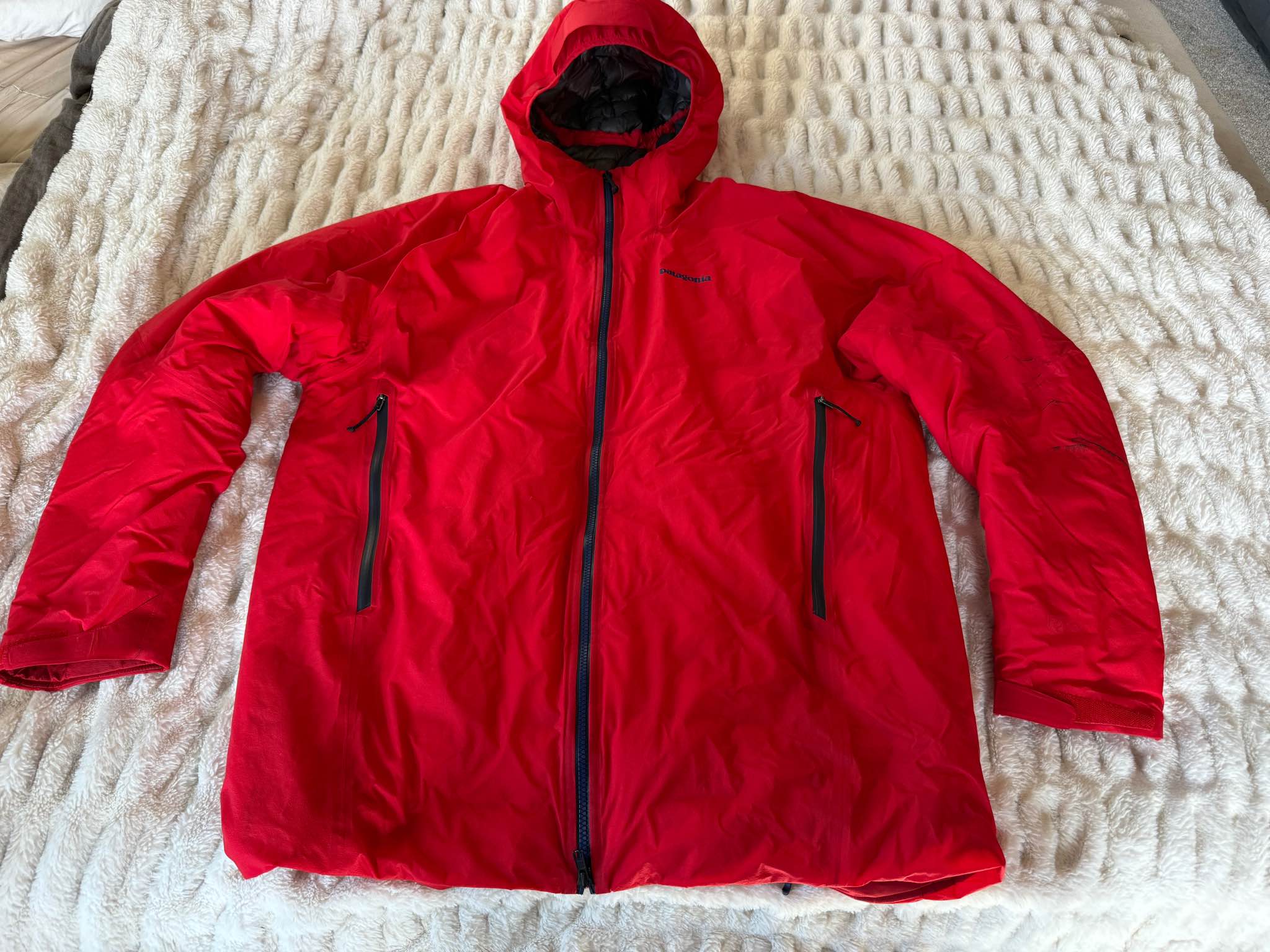 Stussy down micro ripstop parka Brick colorway Size small