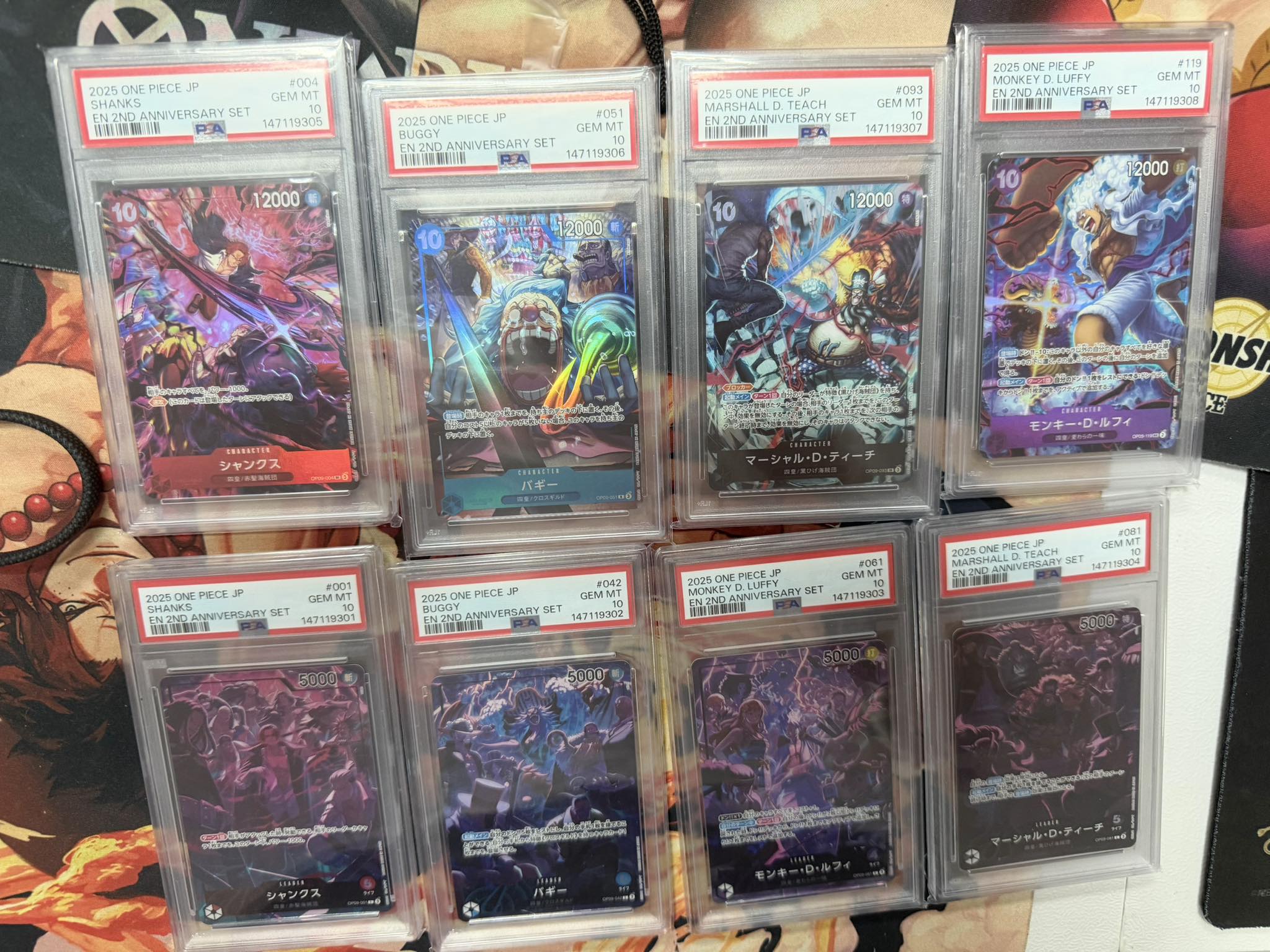2nd anniversary PSA10 sequential set 1 set 5.5k sgd