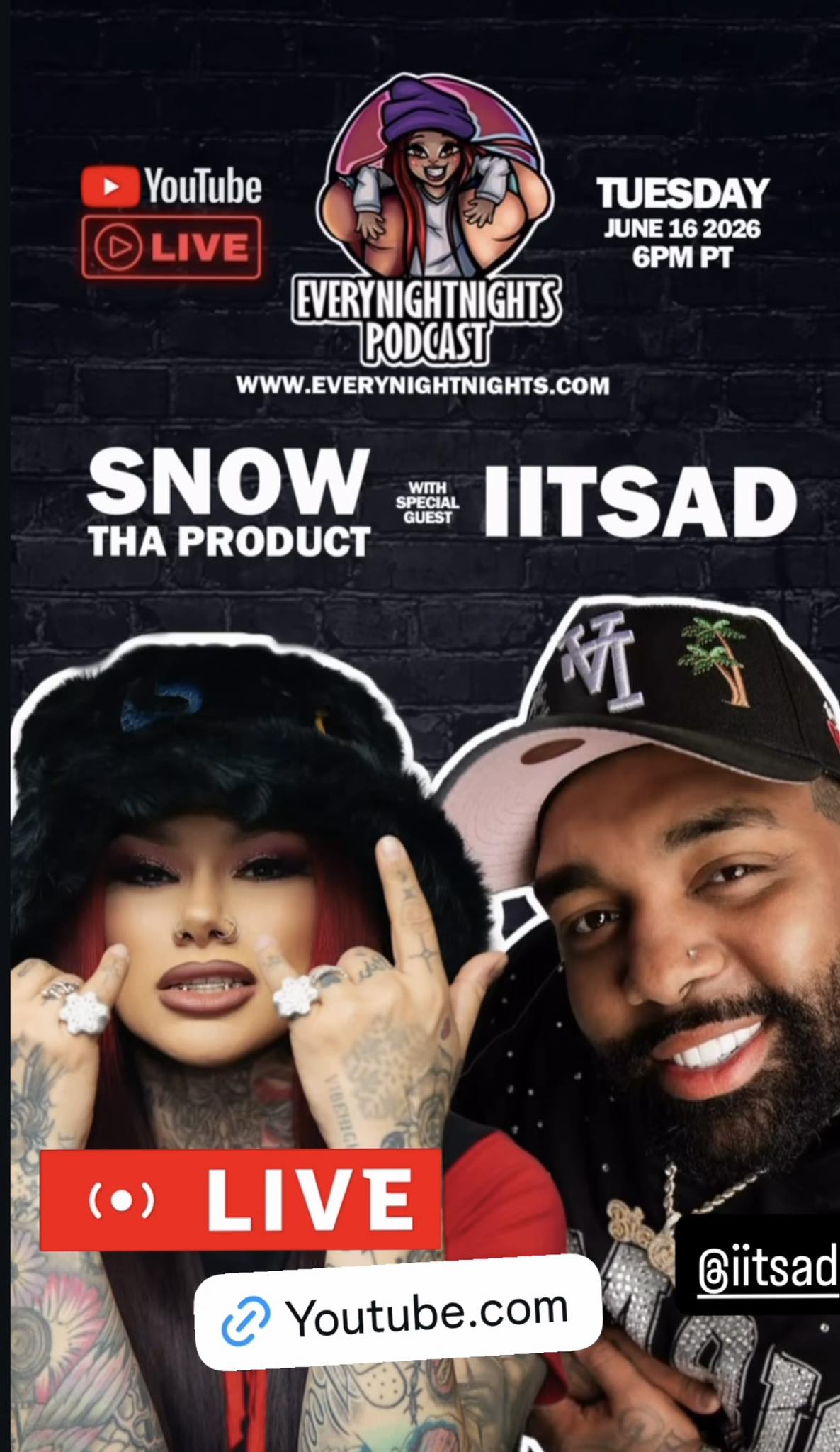 Everynightnights podcast ep 307 with IITSAD