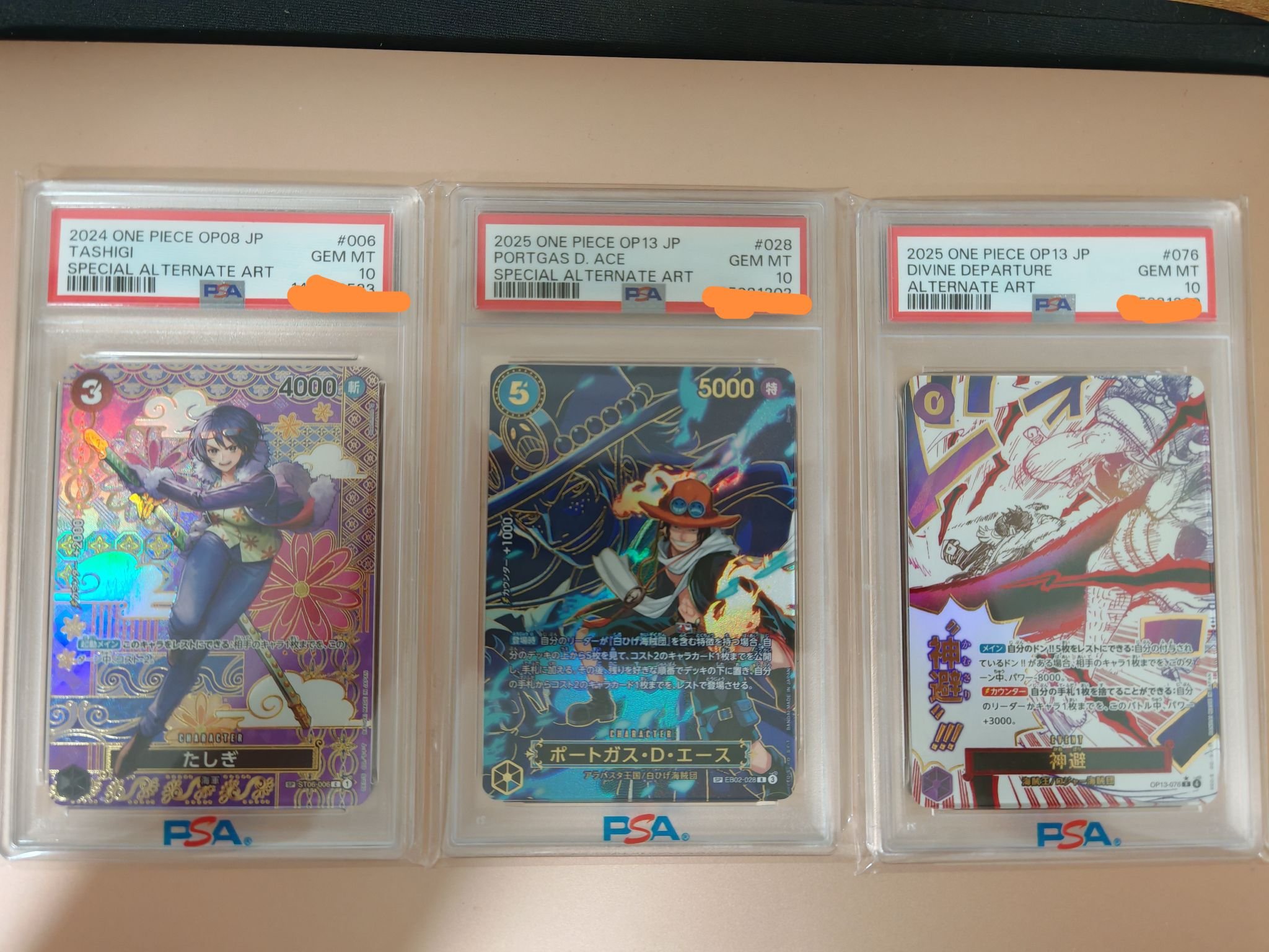 One piece trading cards for sale