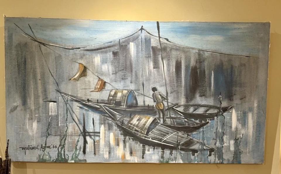 Here's my Eid gift to myself: a 112 x 62 cm artwork by Mubinul