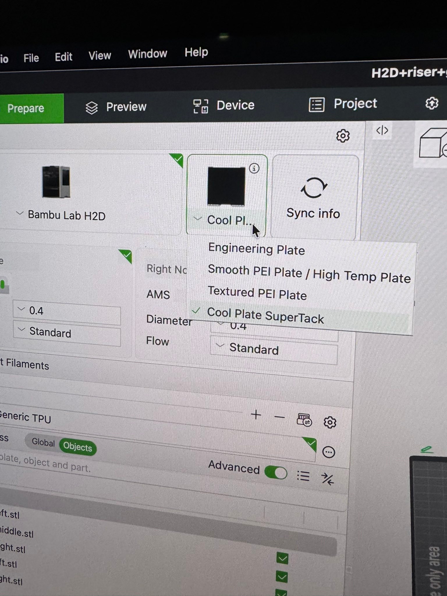 How to add a cool plate option in Bambu Studio