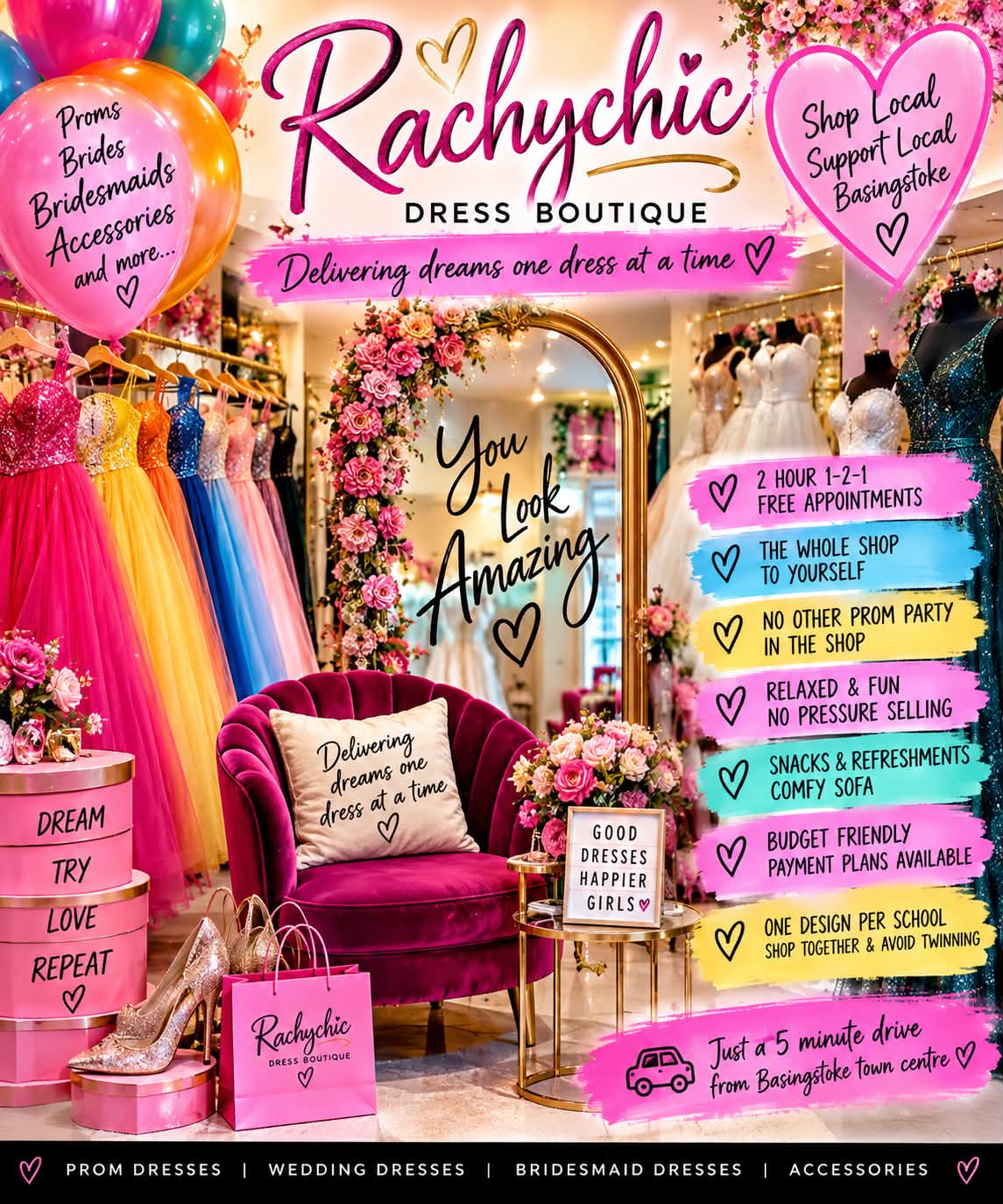bridesmaid dresses basingstoke Rachychic Dress Boutique in offers unique prom with free 1-2-1 appointments Formal dress