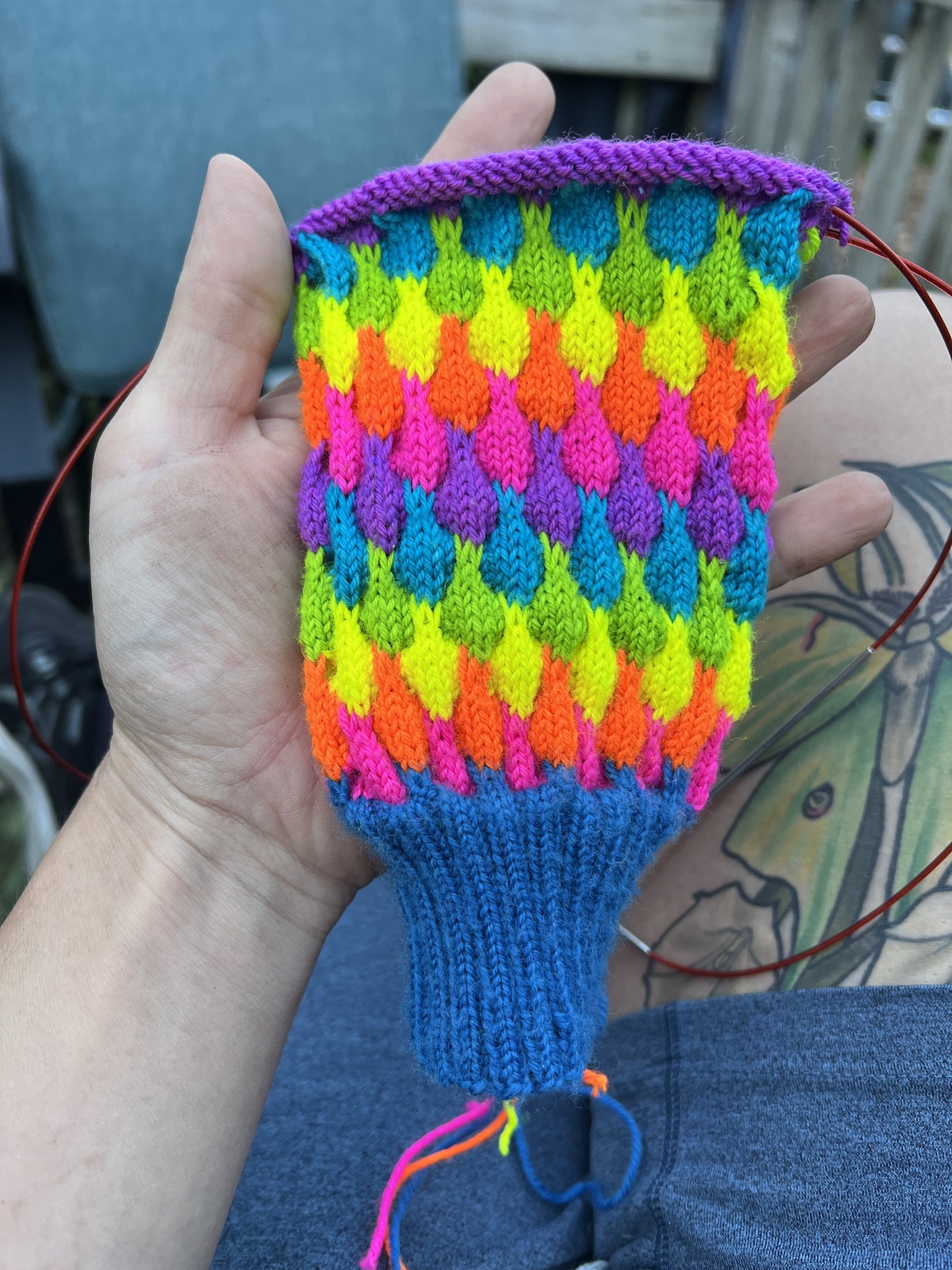 Neon dreams festival top pattern available