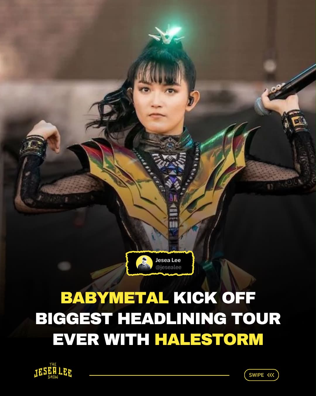 JUST ANNOUNCED! 🤘 BABYMETAL WORLD TOUR 2026 with Halestorm