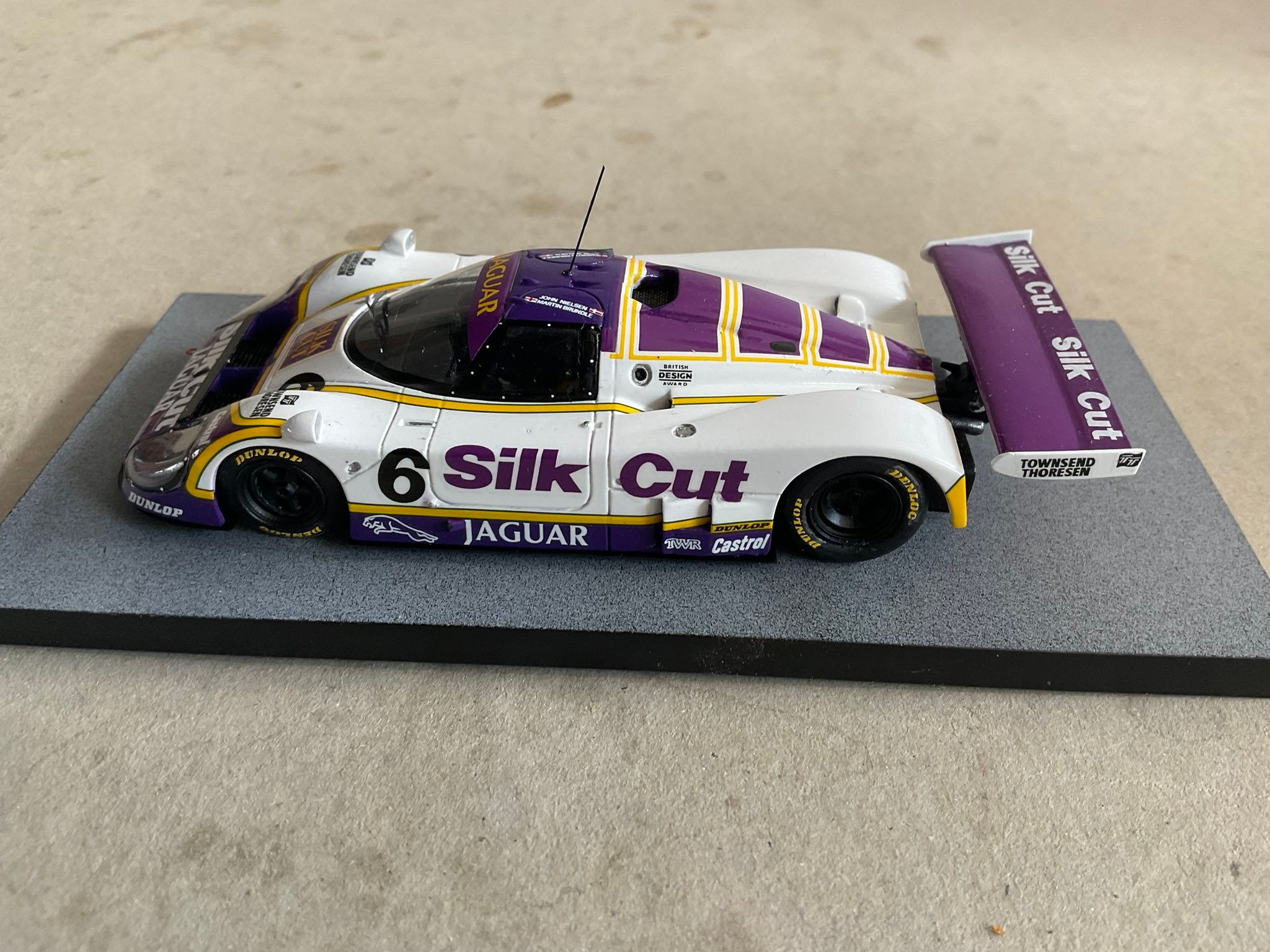 My model of the 1/43 MFH Jaguar XJR-9 from 1988.