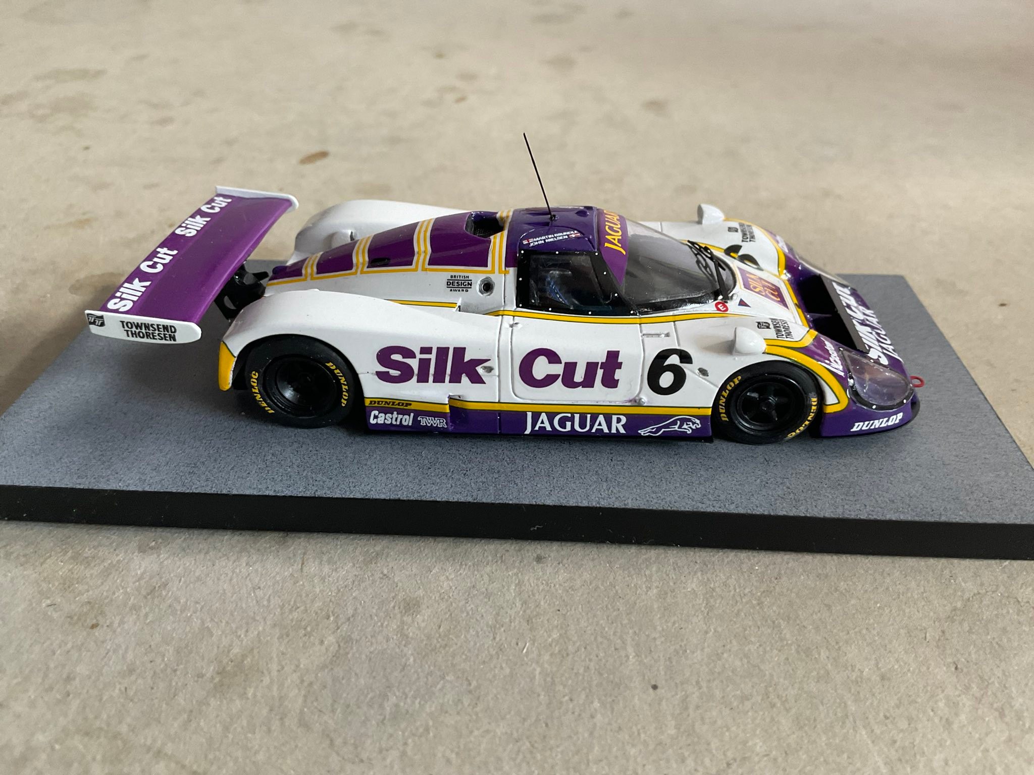 My model of the 1/43 MFH Jaguar XJR-9 from 1988.