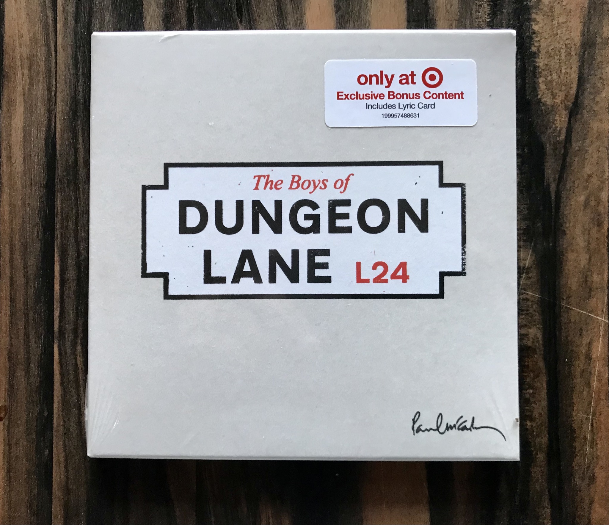 The Boys of Dungeon Lane Street Sign 未開封 Paul McCartney's 'The Boys of Dungeon Lane' album purchases